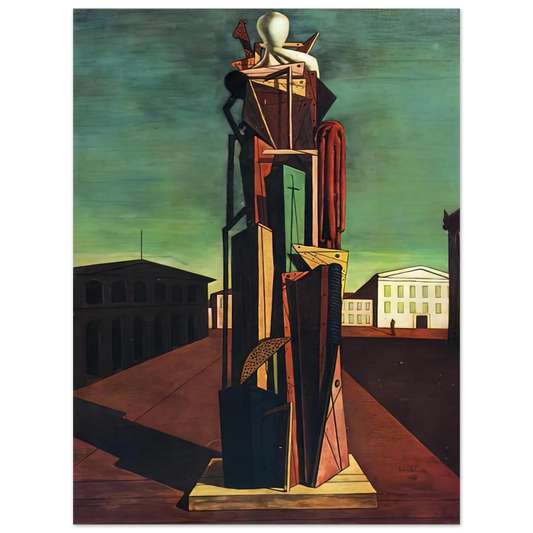 Giorgio de Chirico - THE GREAT METAPHYSICIAN 1917  75x100 cm / 30x40inches Fine Art Poster