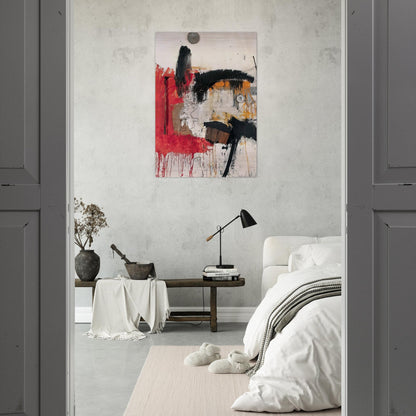 FIRST TIME PAINTING 1961 - Robert Rauschenberg Brushed Aluminum Print - 70x100 cm / 28x40 inches | Robert Rauschenberg Aluminum Print | Robert Rauschenberg Prints