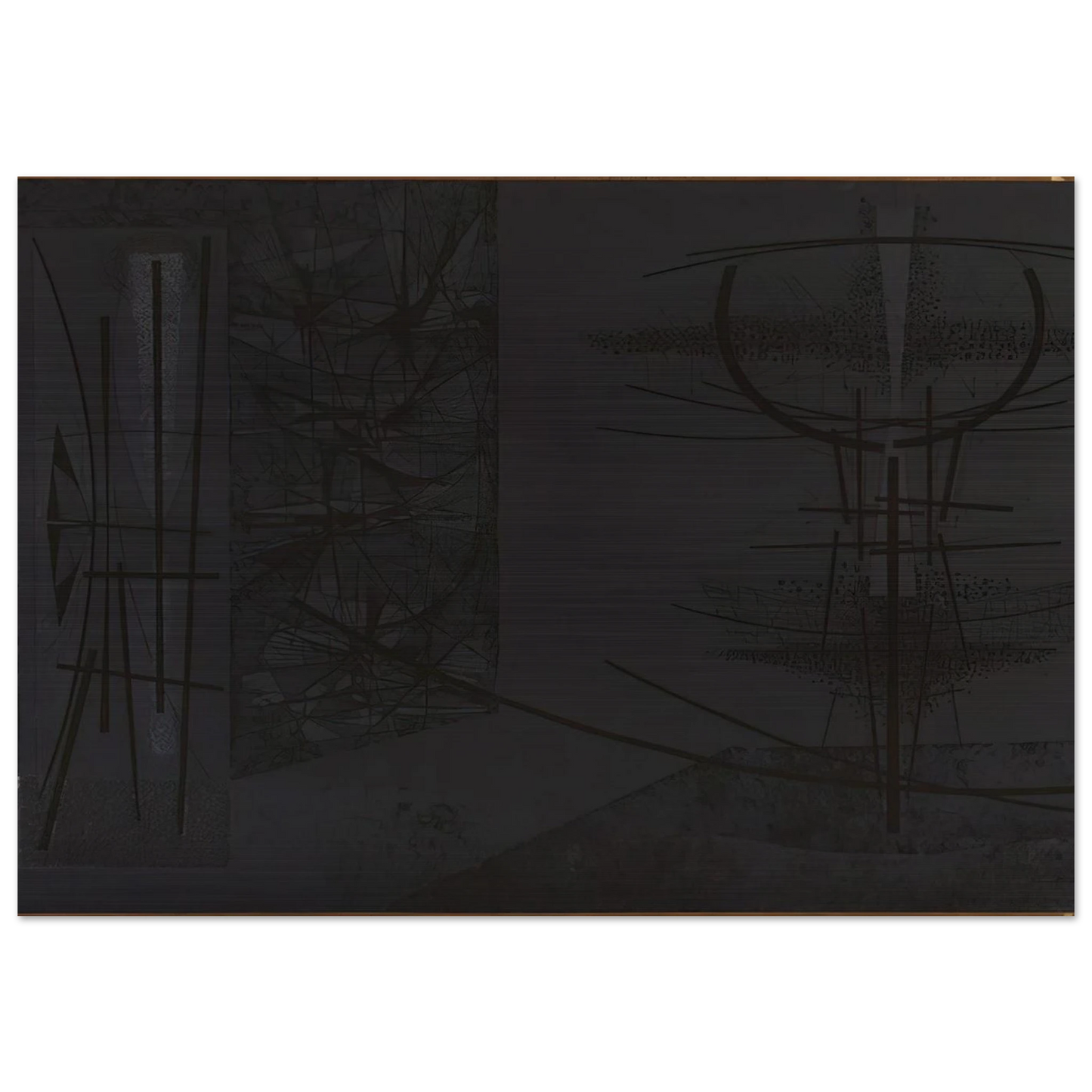 Stillness - 1956 - Jimmy Ernst Brushed Aluminum Print - 70x100 cm / 28x40 inches | Jimmy Ernst Aluminum Print | Jimmy Ernst Prints