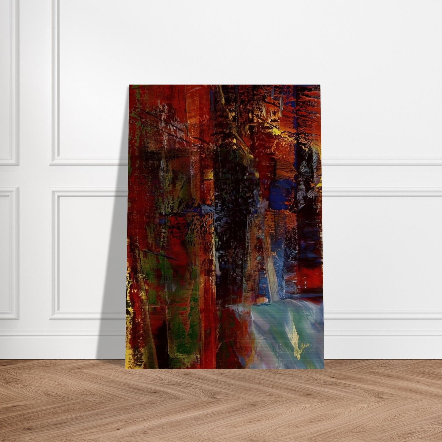 DARK - Gerhard Richter Brushed Aluminum Print - 70x100 cm / 28x40 inches | Gerhard Richter Aluminum Print | Gerhard Richter Prints