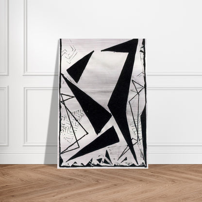 Study in black and white - Frantisek Kupka Brushed Aluminum Print - 70x100 cm / 28x40 inches | Frantisek Kupka Aluminum Print | Frantisek Kupka Prints