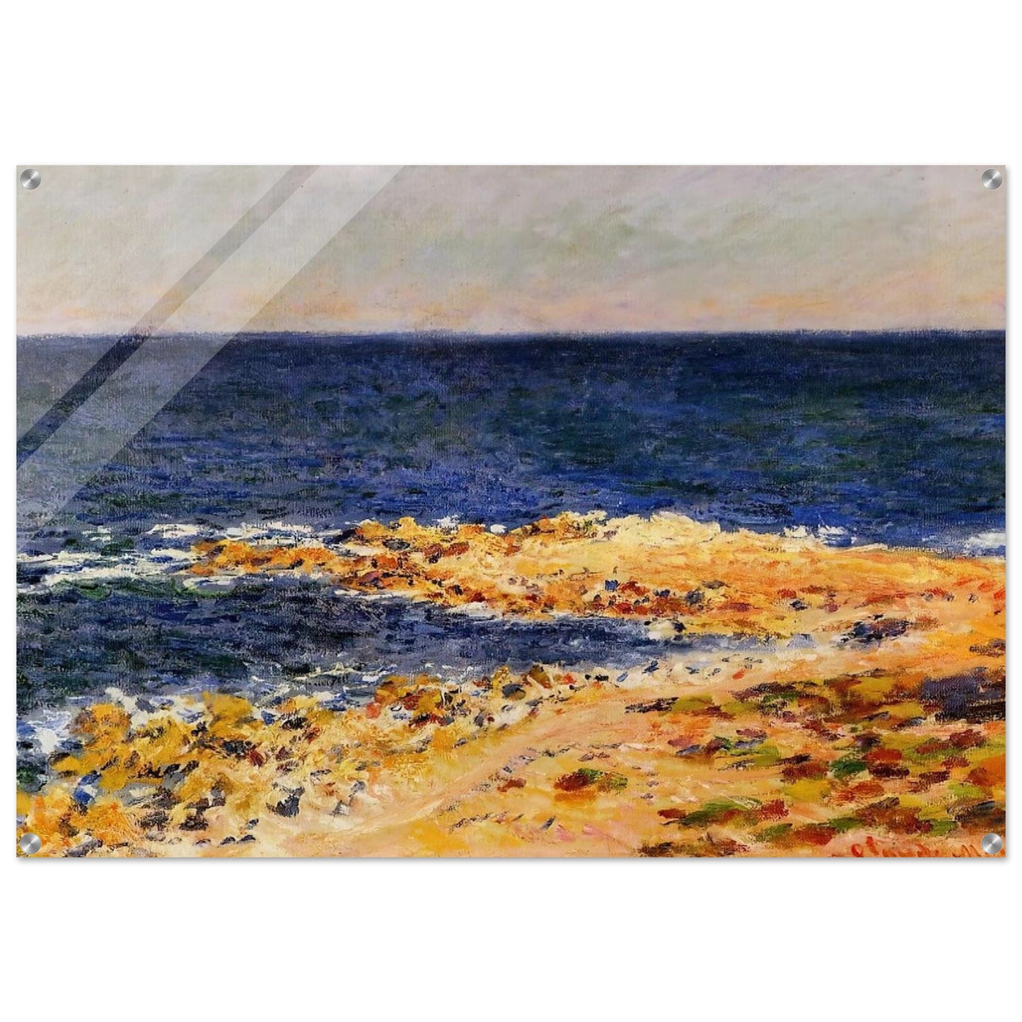 The Big Blue at Antibes - claude monet Acrylic Print - 70x100 cm / 28x40″ inches | claude monet Wall Art | claude monet Prints