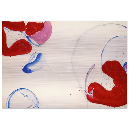 Untitled  SF 61-012  - Sam Francis Brushed Aluminum Print - 70x100 cm / 28x40 inches | Sam Francis Aluminum Print | Sam Francis Prints