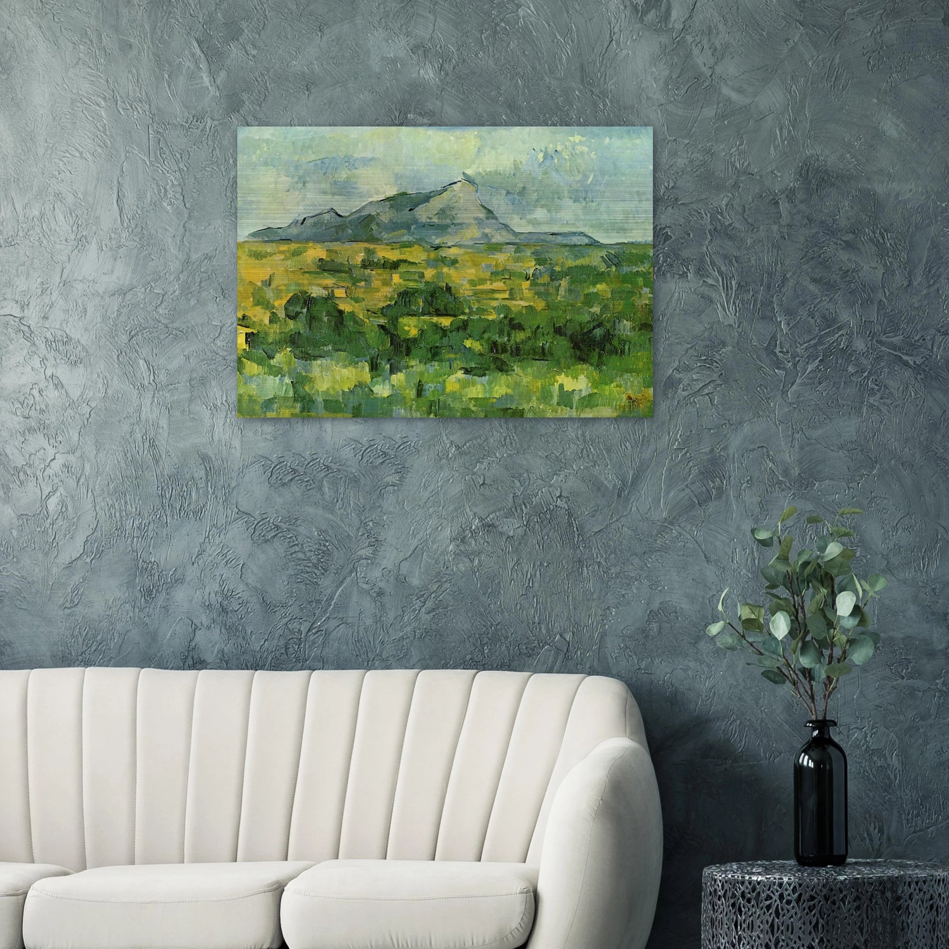 Mont Sainte-Victoire - Paul Cézanne Brushed Aluminum Print - 70x100 cm / 28x40 inches | Paul Cézanne Aluminum Print | Paul Cézanne Prints