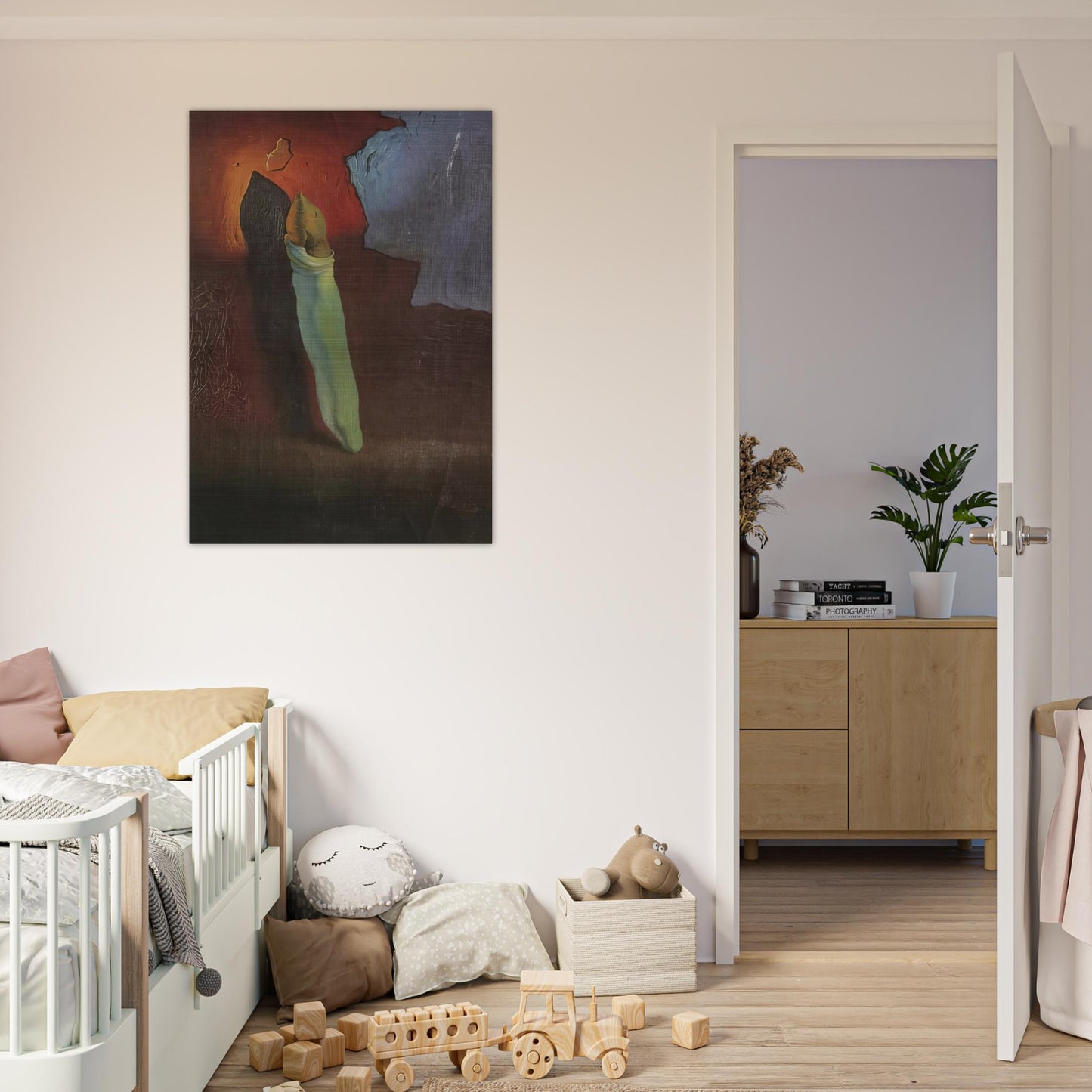 ANTHROPOMORPHIC BREAD 1 - Salvador Dali Brushed Aluminum Print - 70x100 cm / 28x40 inches | Salvador Dali Aluminum Print | Salvador Dali Prints