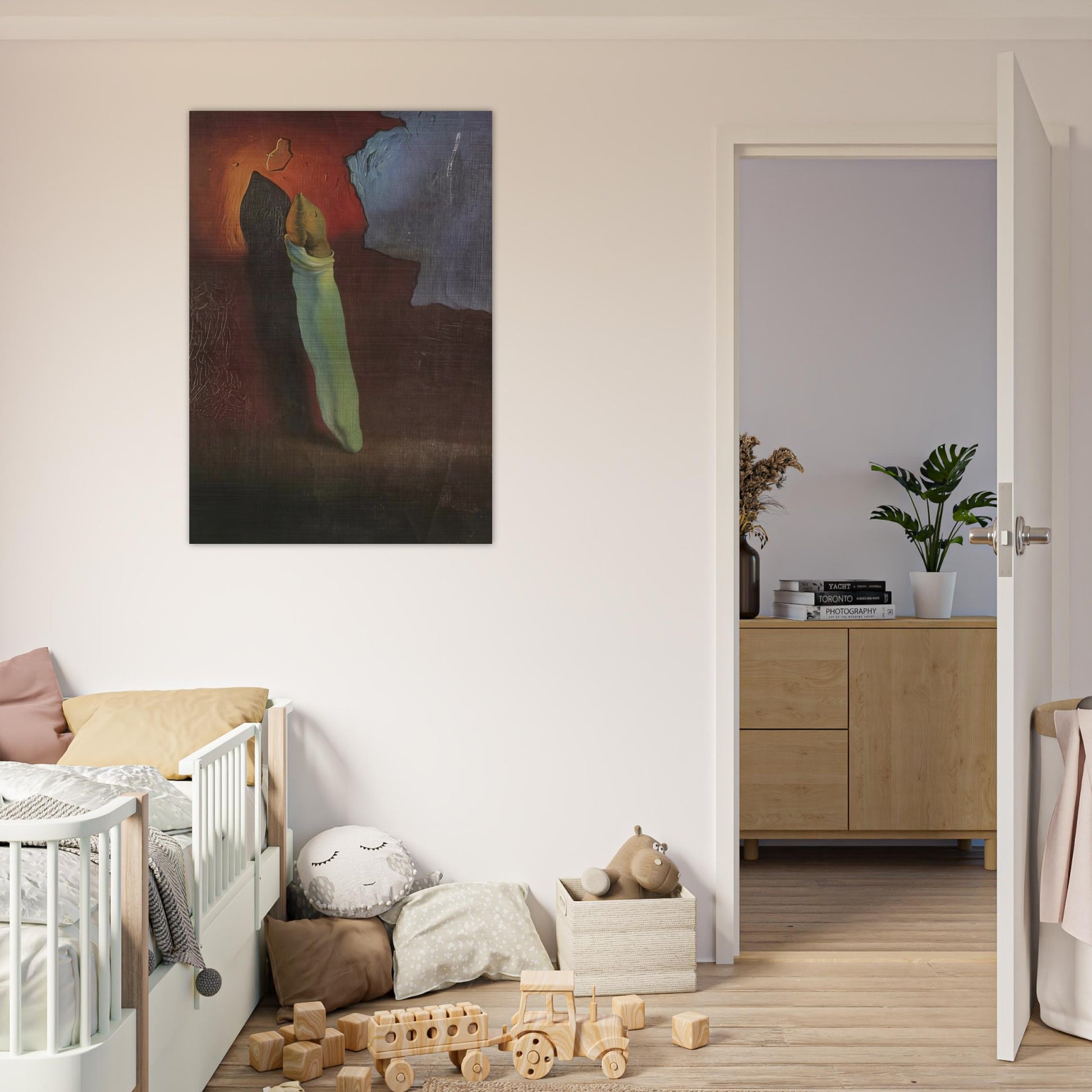 ANTHROPOMORPHIC BREAD 1 - Salvador Dali Brushed Aluminum Print - 70x100 cm / 28x40 inches | Salvador Dali Aluminum Print | Salvador Dali Prints