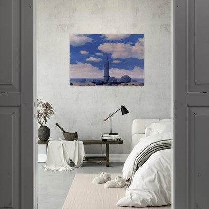 SOUVENIR FROM TRAVELS - Rene Magritte Brushed Aluminum Print - 70x100 cm / 28x40 inches | Rene Magritte Aluminum Print | Rene Magritte Prints