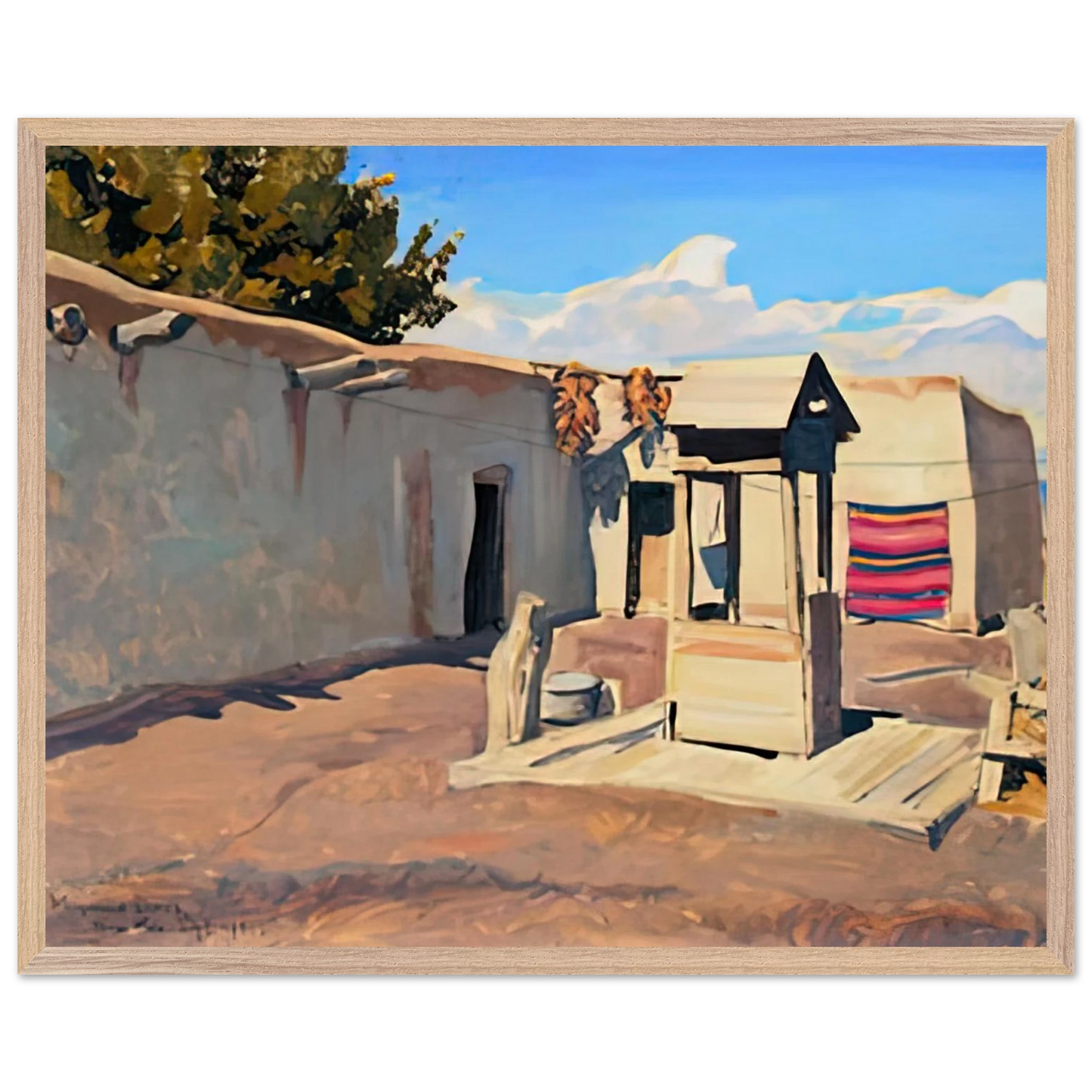 Maynard Dixon - OLD PATIO 1931 Wall art - 40x50 cm / 16x20 inches - Fine Art Poster-canvas - -