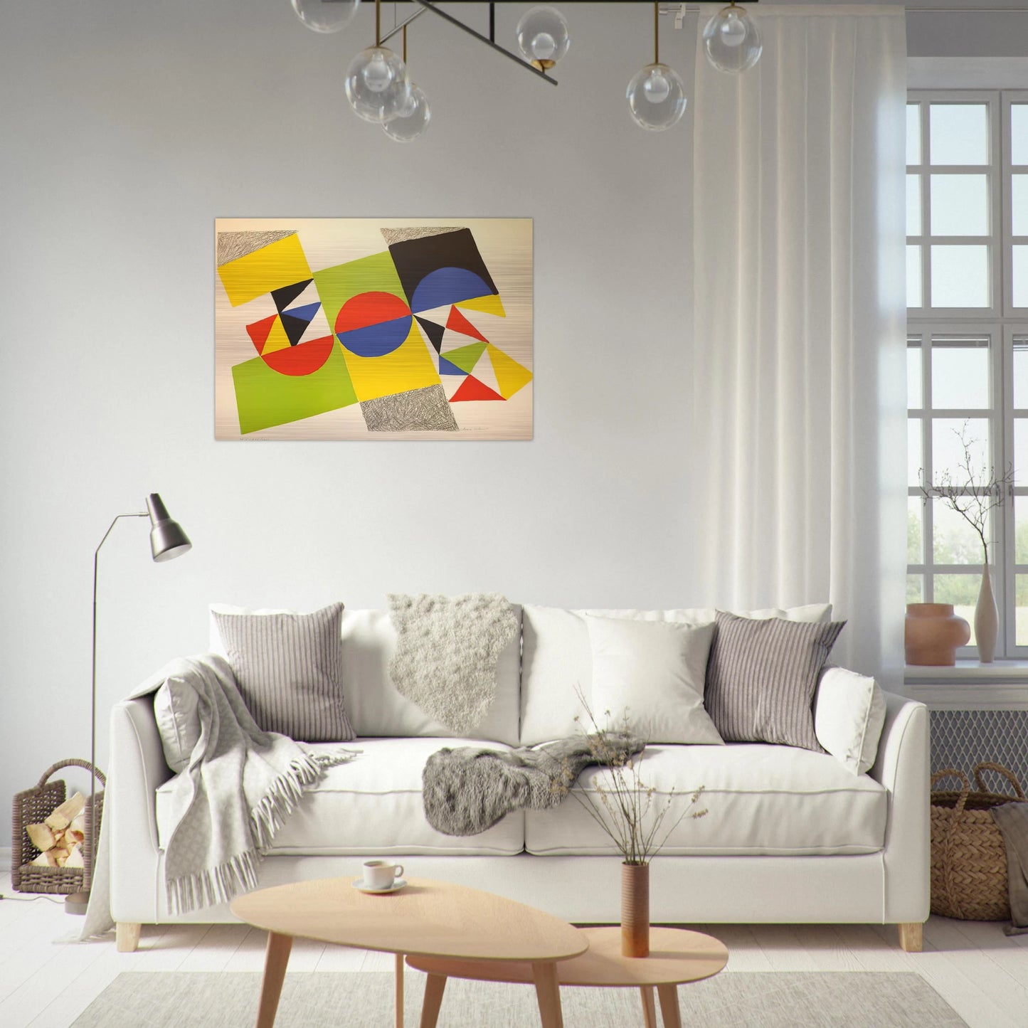 RHYTHM COLOUR 1 - Sonia Delaunay Brushed Aluminum Print - 70x100 cm / 28x40 inches | Sonia Delaunay Aluminum Print | Sonia Delaunay Prints