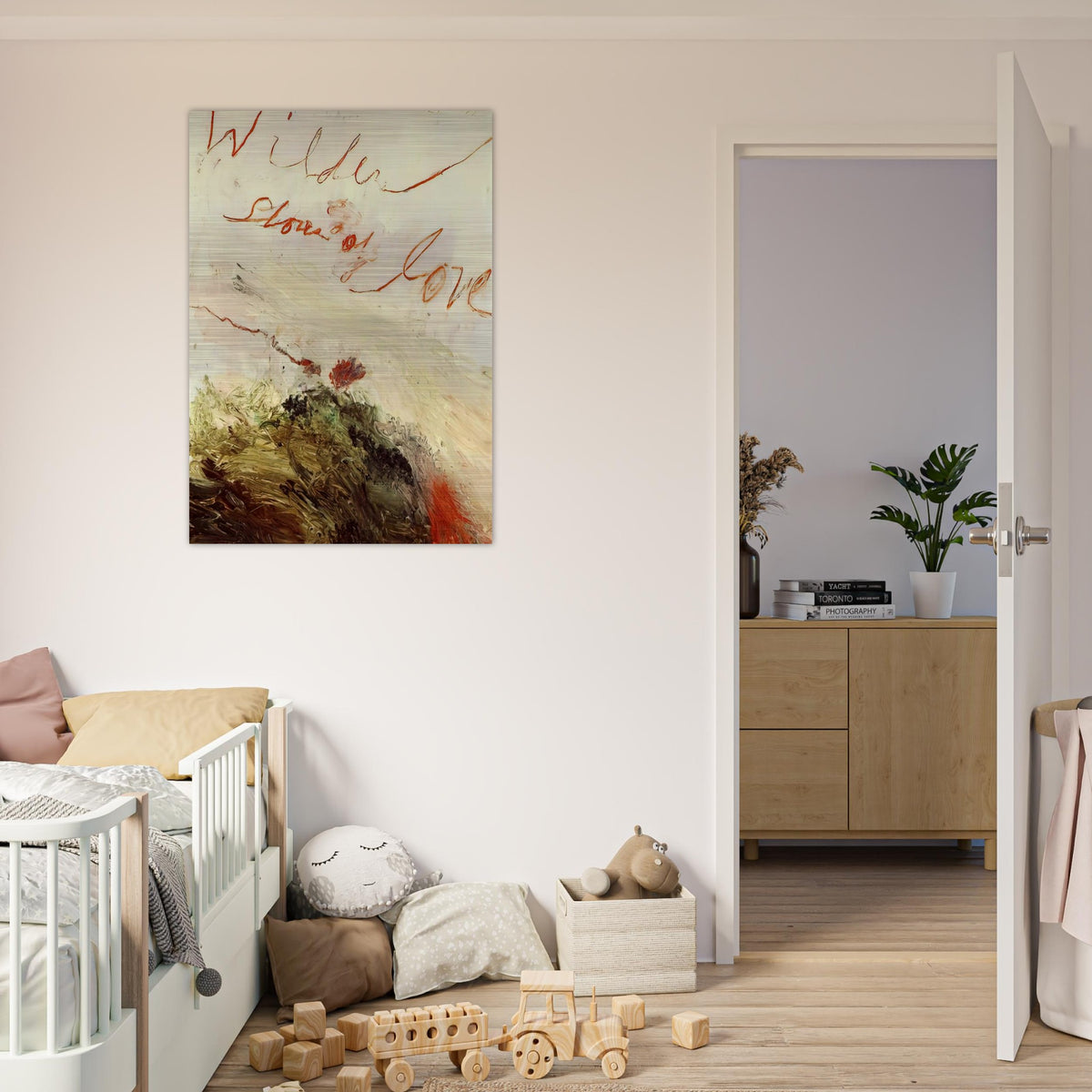 Wilder Shores of Love - Cy Twombly Brushed Aluminum Print - 70x100 cm / 28x40 inches | Cy Twombly Aluminum Print | Cy Twombly Prints