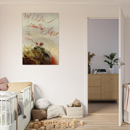 Wilder Shores of Love - Cy Twombly Brushed Aluminum Print - 70x100 cm / 28x40 inches | Cy Twombly Aluminum Print | Cy Twombly Prints