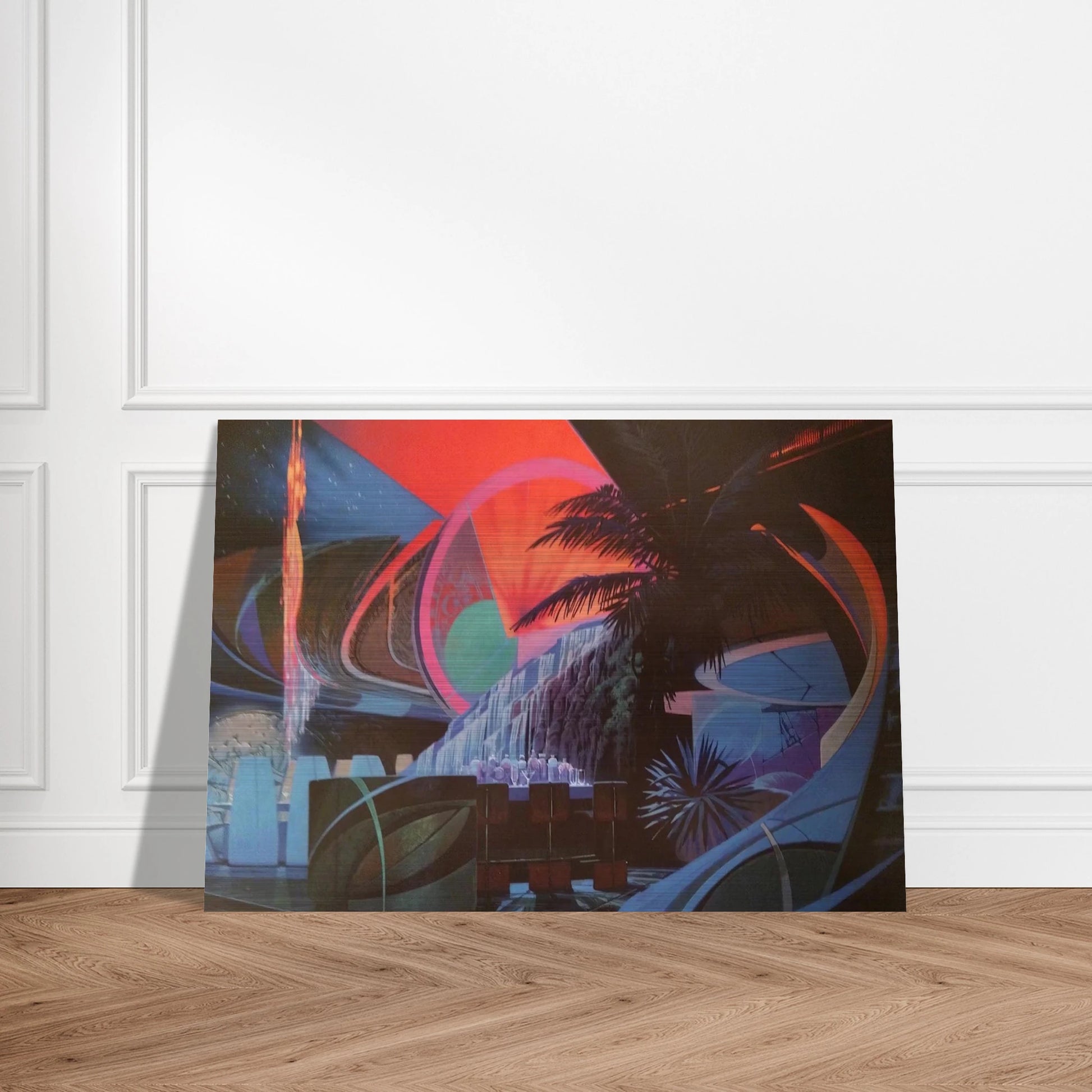 Syd Mead - Syd Mead Brushed Aluminum Print - 70x100 cm / 28x40 inches | Syd Mead Aluminum Print | Syd Mead Prints