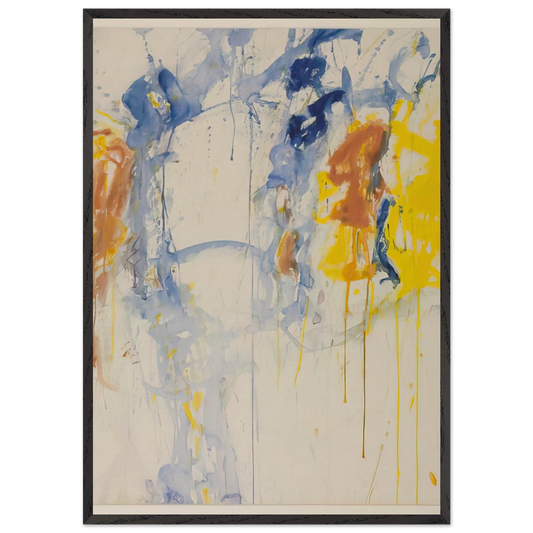 Painting - Sam Francis 70x100 cm / 28x40 inches Framed Art Print – Black Wooden Frame