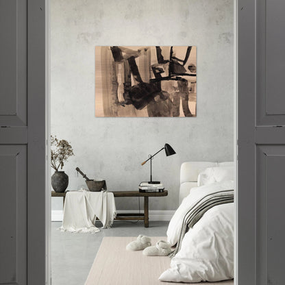 Untitled - Abstract Expressionism - Nasreen Mohamedi Brushed Aluminum Print - 70x100 cm / 28x40 inches | Nasreen Mohamedi Aluminum Print | Nasreen Mohamedi Prints