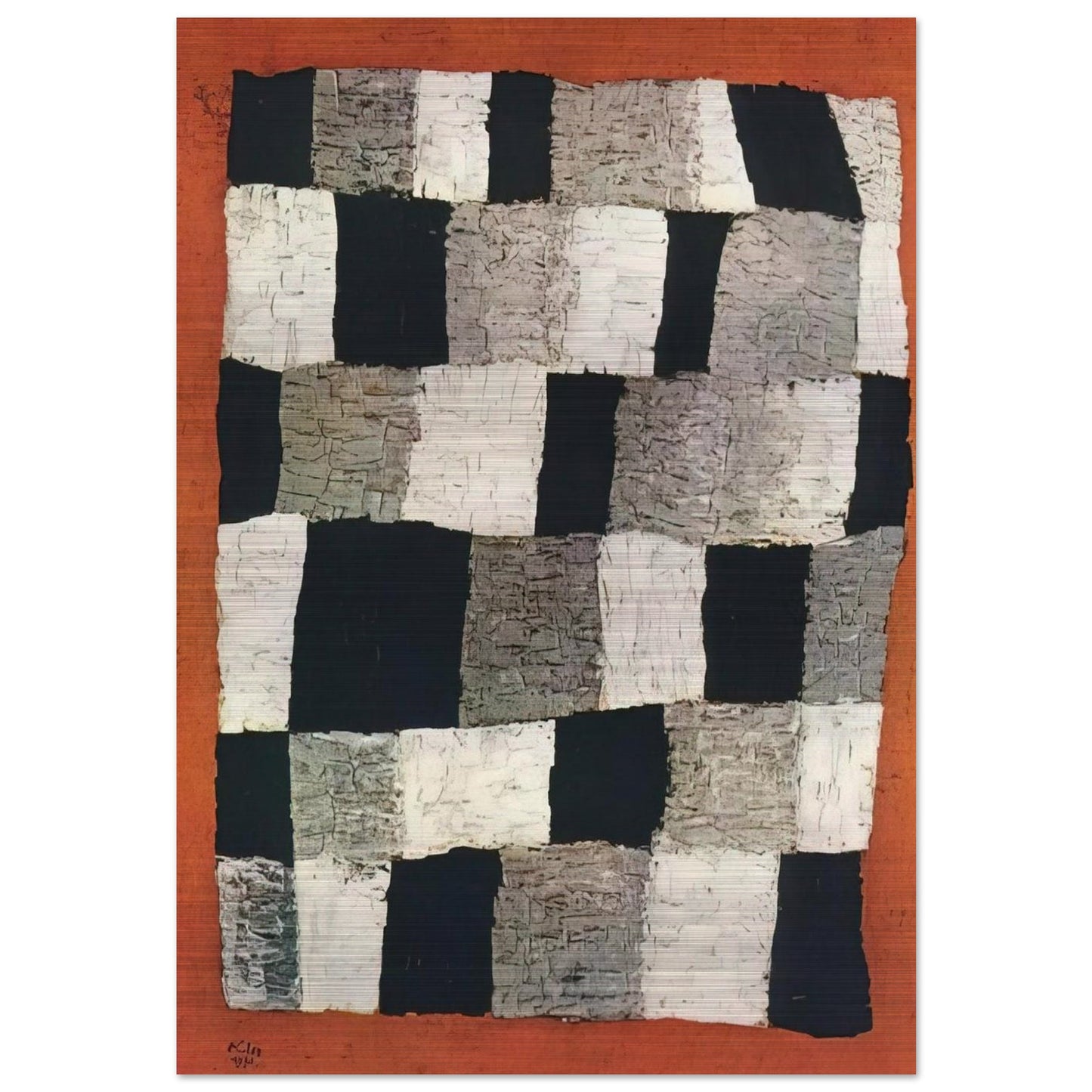 RHYTHMIC RYTHMICAL 1930 - Paul Klee Brushed Aluminum Print - 70x100 cm / 28x40 inches | Paul Klee Aluminum Print | Paul Klee Prints