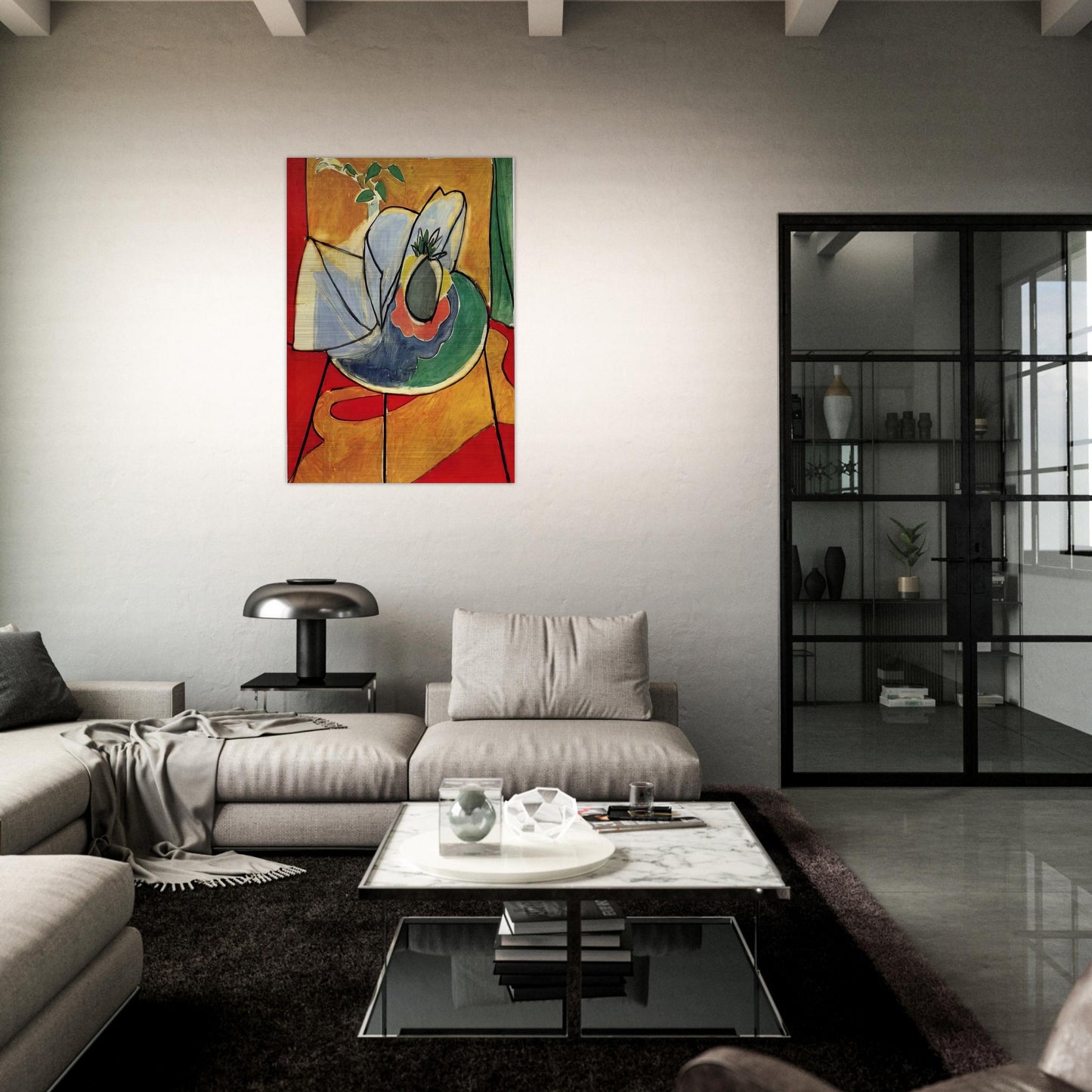 THE PINAPPLE 1948 - Henri Matisse Brushed Aluminum Print - 70x100 cm / 28x40 inches | Henri Matisse Aluminum Print | Henri Matisse Prints