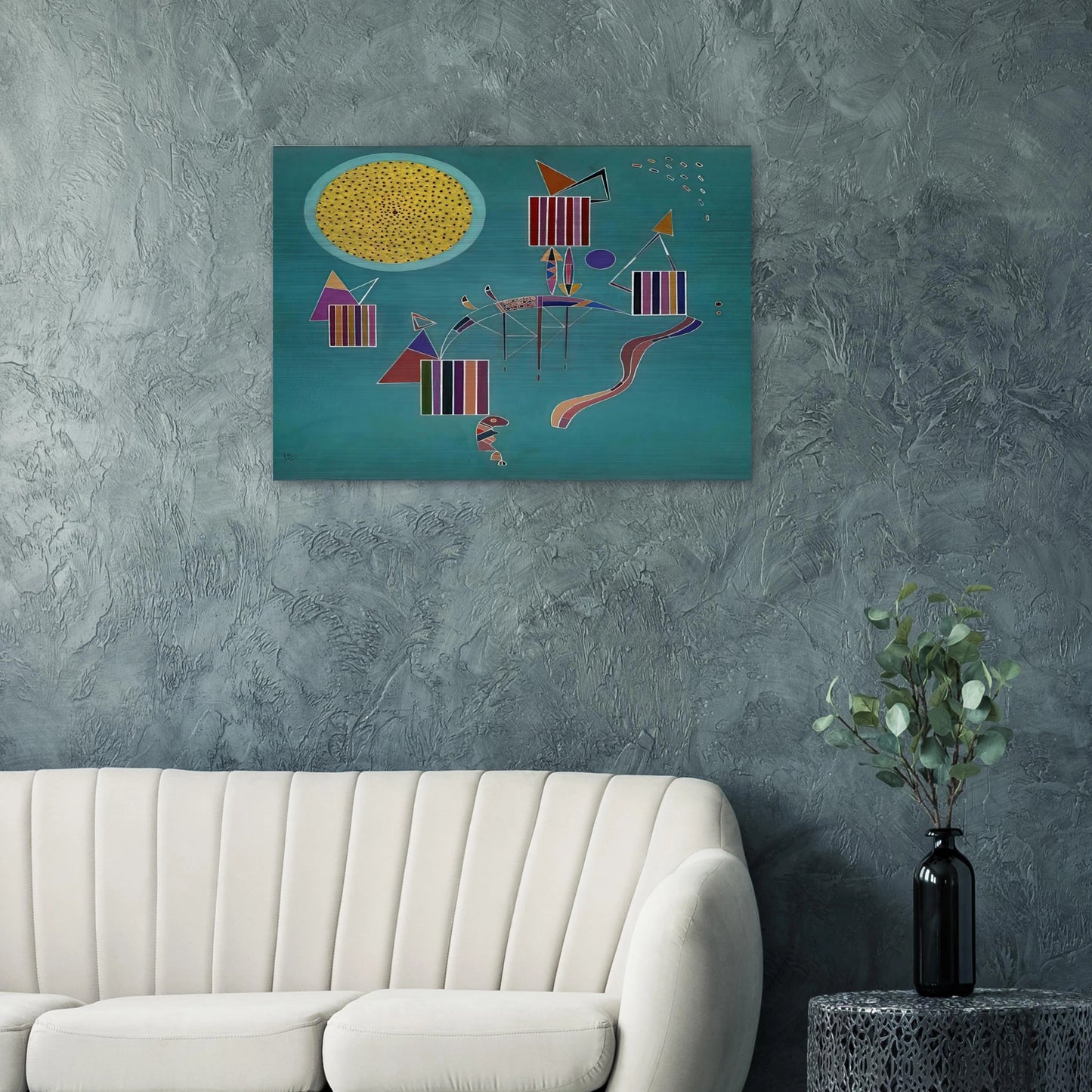 INTIME MESSAGE 1942 - Wassily Kandinsky Brushed Aluminum Print - 70x100 cm / 28x40 inches | Wassily Kandinsky Aluminum Print | Wassily Kandinsky Prints