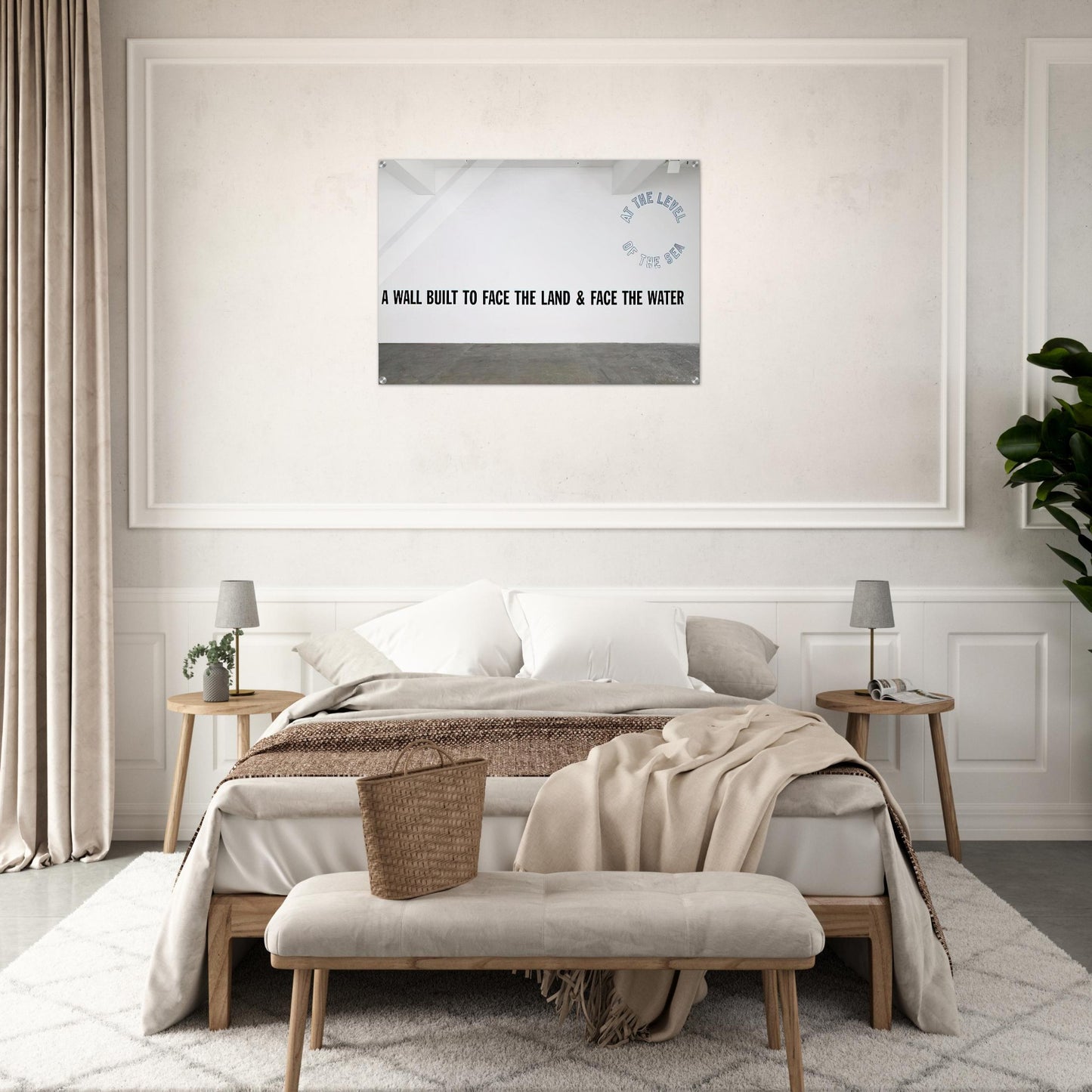 A Wall Built... - 2008 - Lawrence Weiner Acrylic Print - 70x100 cm / 28x40″ inches | Lawrence Weiner Wall Art | Lawrence Weiner Prints