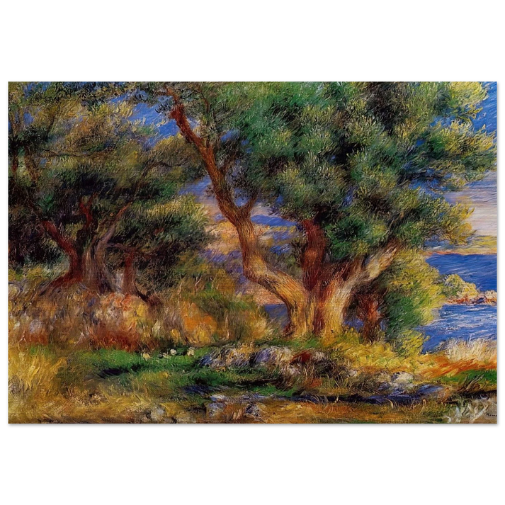 Landscape near Manton - Pierre-Auguste Renoir Brushed Aluminum Print - 70x100 cm / 28x40 inches | Pierre-Auguste Renoir Aluminum Print | Pierre-Auguste Renoir Prints