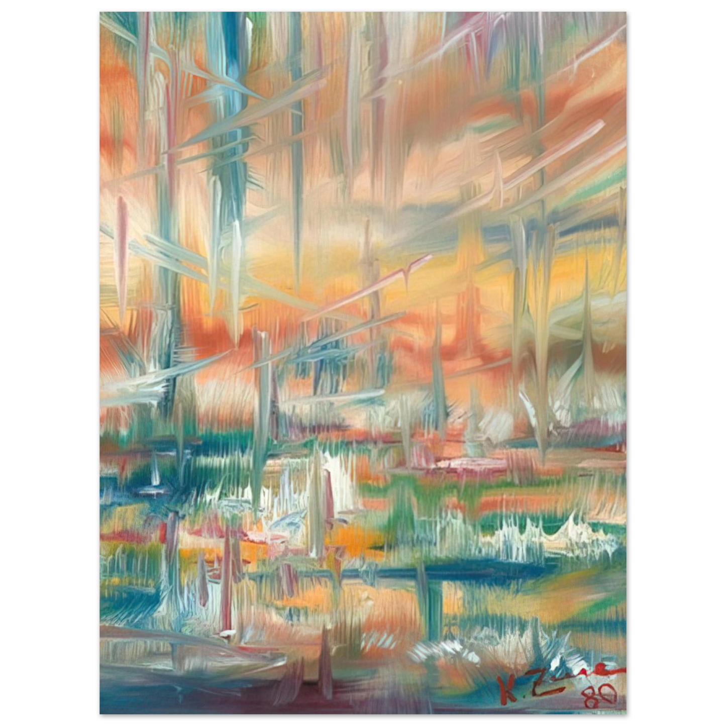 Konrad Zuse - Abstract Composition  75x100 cm / 30x40inches Fine Art Poster
