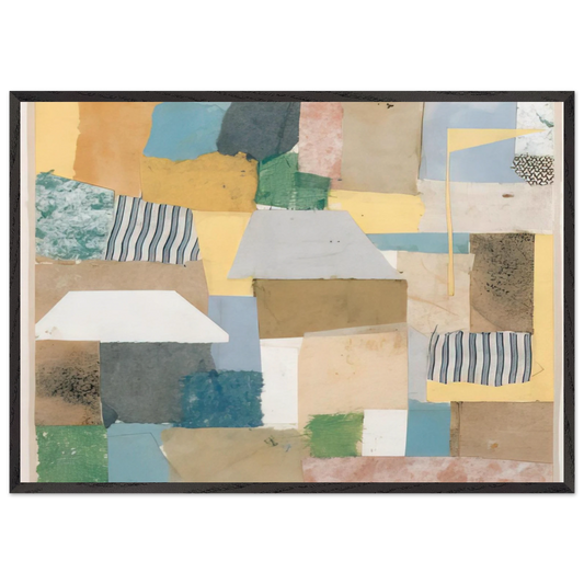 Number 653 - Abstract Expressionism - Anne Ryan 70x100 cm / 28x40 inches Framed Art Print – Black Wooden Frame