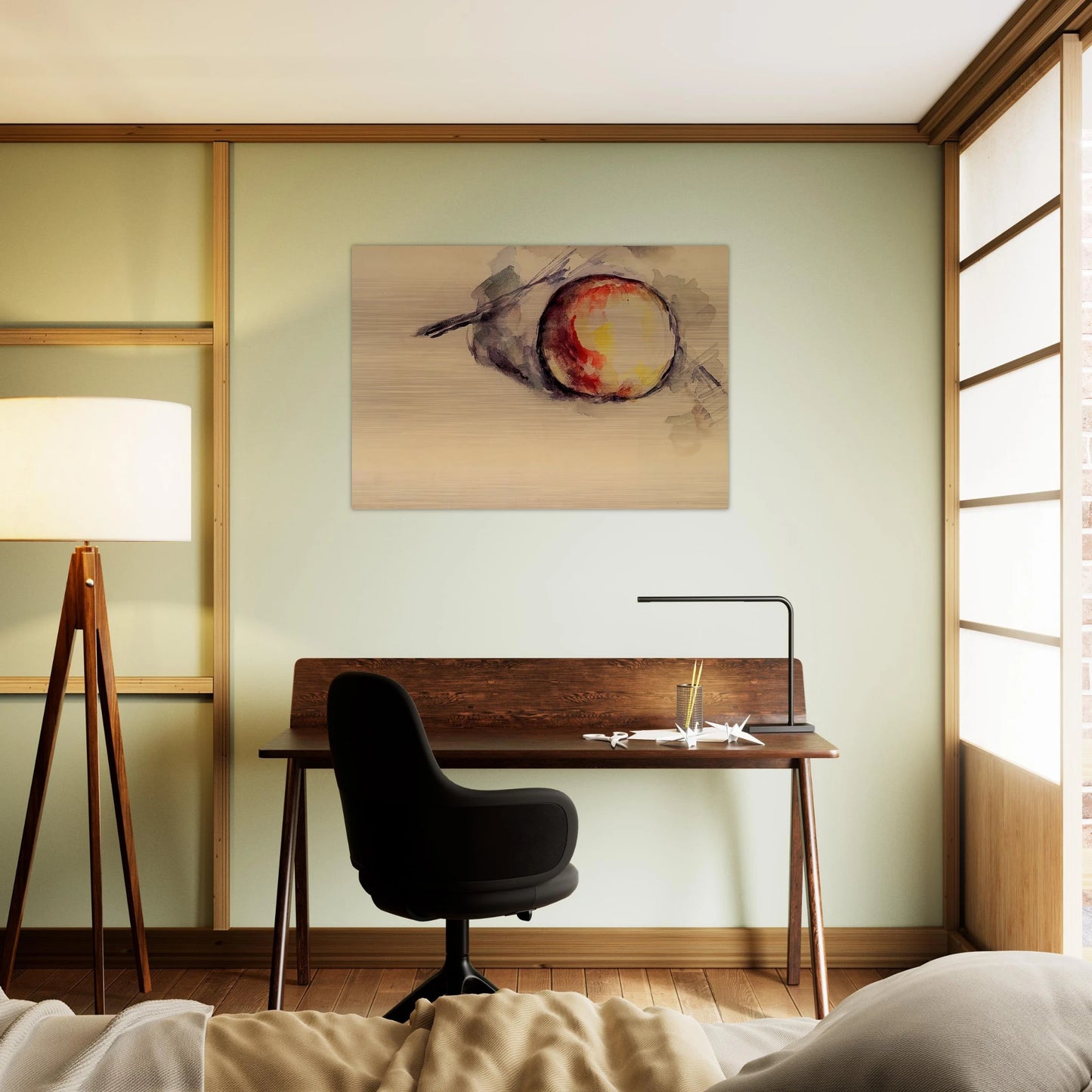 Study of an Apple - Paul Cézanne Brushed Aluminum Print - 70x100 cm / 28x40 inches | Paul Cézanne Aluminum Print | Paul Cézanne Prints