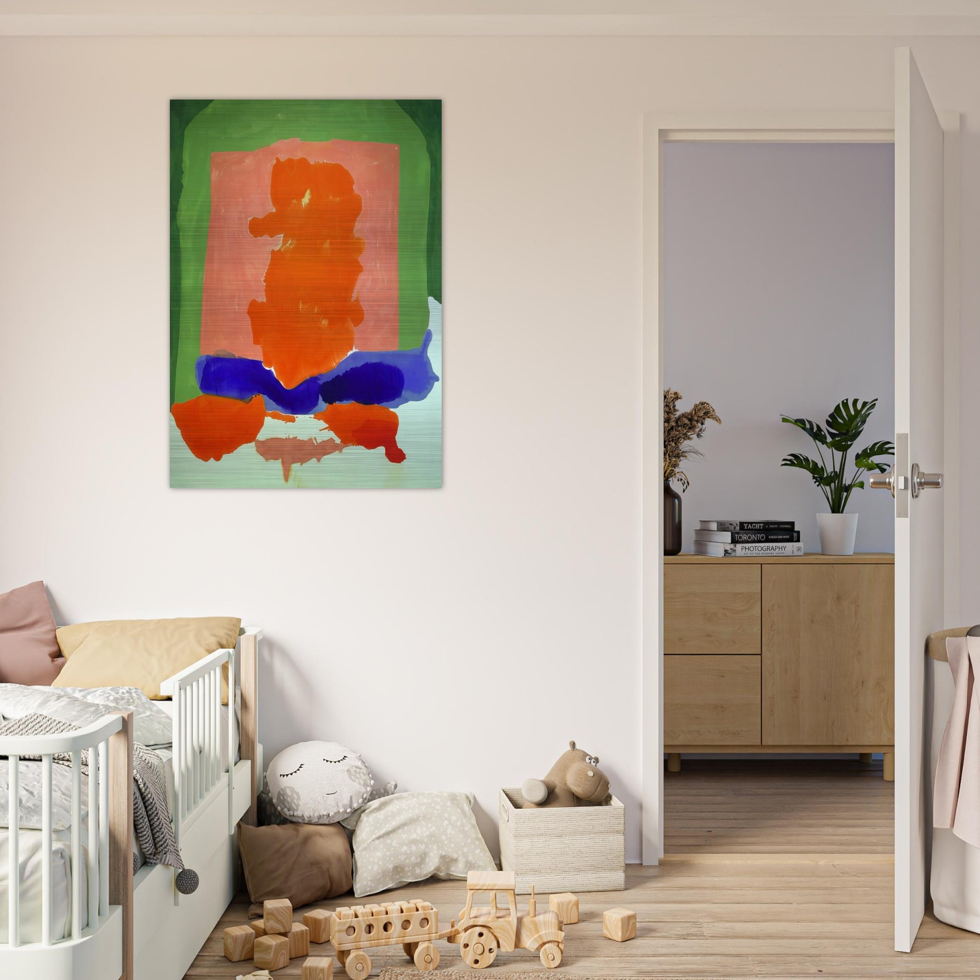 Small s Paradise - 1964 - Helen Frankenthaler Brushed Aluminum Print - 70x100 cm / 28x40 inches | Helen Frankenthaler Aluminum Print | Helen Frankenthaler Prints