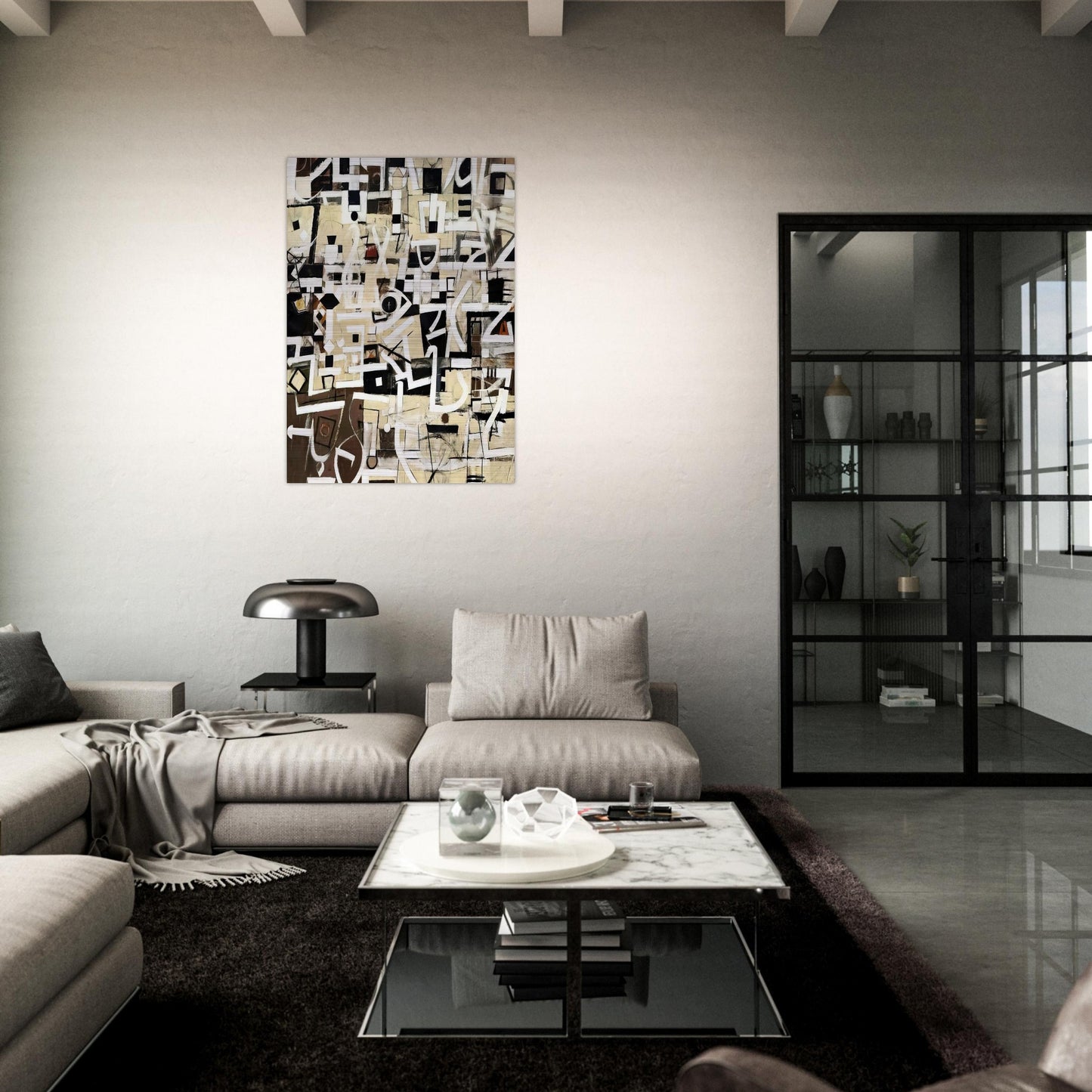 Number 20 - 1949 - Bradley Walker Tomlin Brushed Aluminum Print - 70x100 cm / 28x40 inches | Bradley Walker Tomlin Aluminum Print | Bradley Walker Tomlin Prints