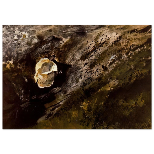 INLAND SHELL - Andrew Wyeth Brushed Aluminum Print - 70x100 cm / 28x40 inches | Andrew Wyeth Aluminum Print | Andrew Wyeth Prints