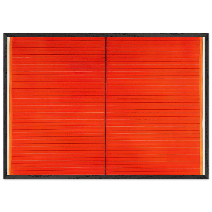 Misure n 31 - 1966 - Bice Lazzari 70x100 cm / 28x40 inches Framed Art Print – Black Wooden Frame