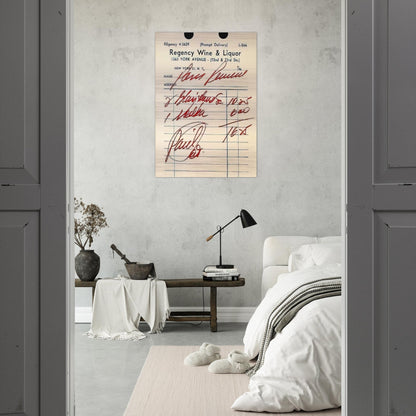 Paris Review Poster - Andy Warhol Brushed Aluminum Print - 70x100 cm / 28x40 inches | Andy Warhol Aluminum Print | Andy Warhol Prints