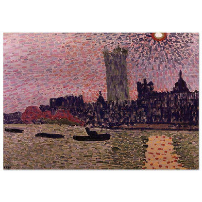 WESTMINSTER 1905 - Andre Derain Brushed Aluminum Print - 70x100 cm / 28x40 inches | Andre Derain Aluminum Print | Andre Derain Prints