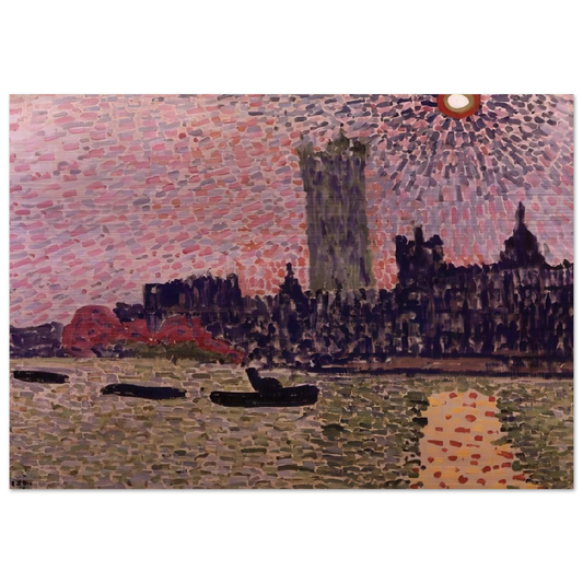 WESTMINSTER 1905 - Andre Derain Brushed Aluminum Print - 70x100 cm / 28x40 inches | Andre Derain Aluminum Print | Andre Derain Prints