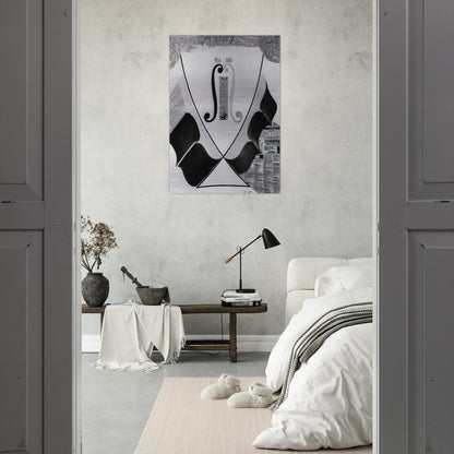 UNTITLED HEAD OF A SPANISH NOBLEMAN FASHIONED BY THE CATASTROPHE MODEL FROM A SWALLOW S TAIL - Salvador Dali Brushed Aluminum Print - 70x100 cm / 28x40 inches | Salvador Dali Aluminum Print | Salvador Dali Prints