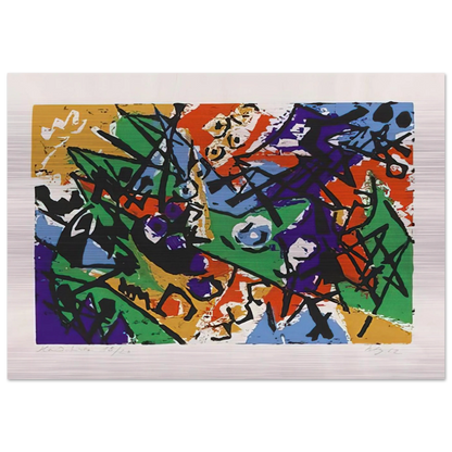 Farbholzschnitt 1952-2 - 1952 - Ernst Wilhelm Nay Brushed Aluminum Print - 70x100 cm / 28x40 inches | Ernst Wilhelm Nay Aluminum Print | Ernst Wilhelm Nay Prints