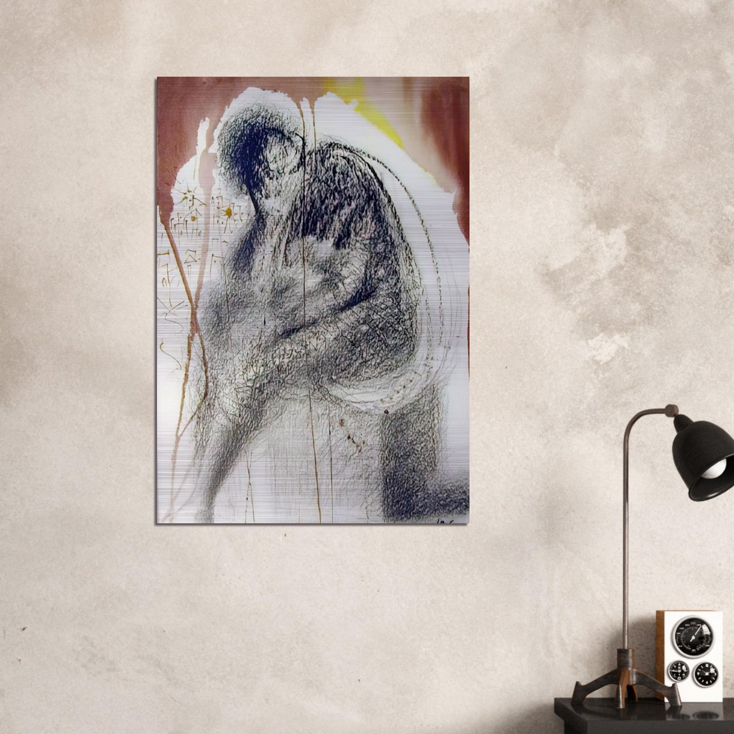 SEDET SOLA CIVITAS PLENA POUPOLO 2 CHRONICLES 36 19 1967 - Salvador Dali Brushed Aluminum Print - 70x100 cm / 28x40 inches | Salvador Dali Aluminum Print | Salvador Dali Prints