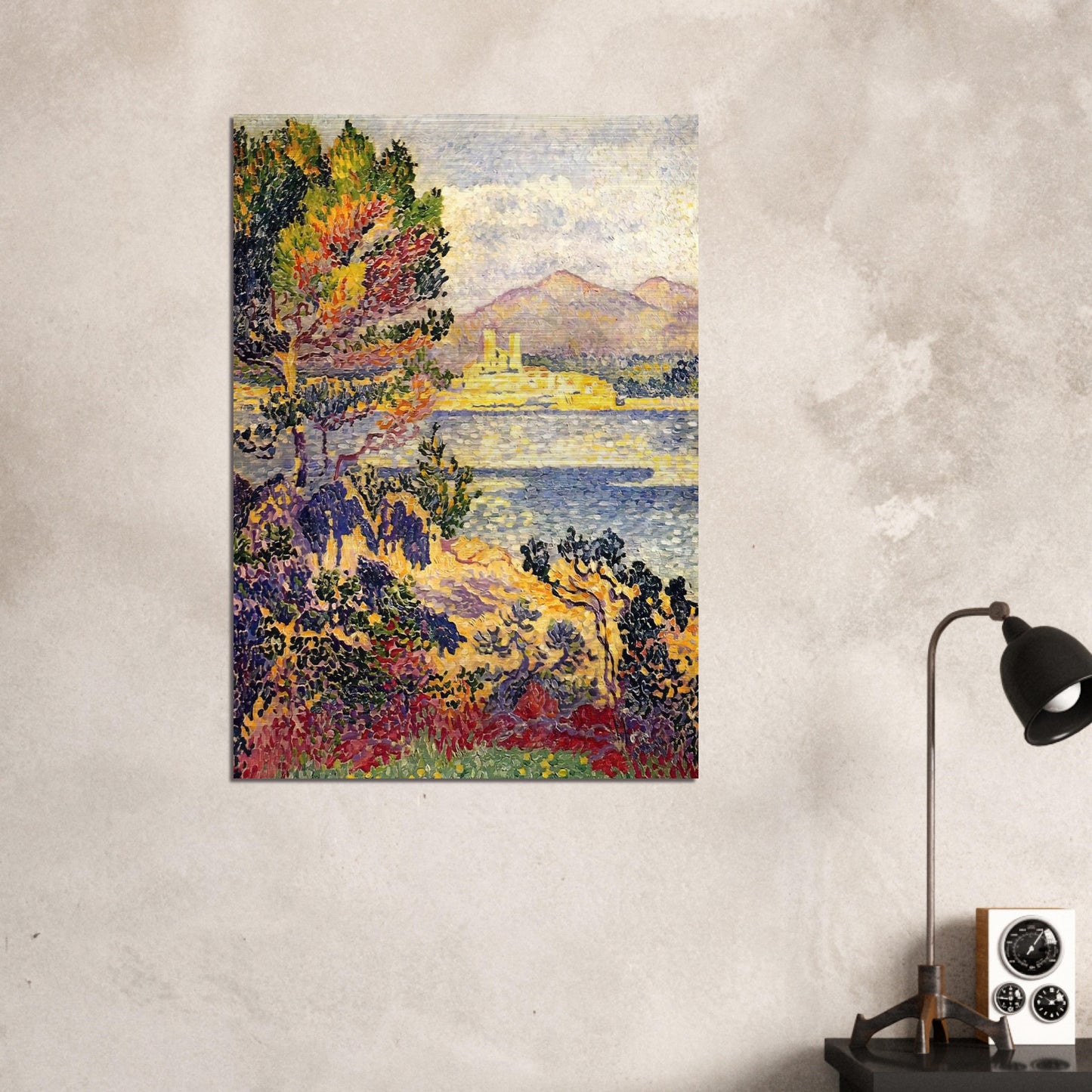 Antibes, Morning - Henri-Edmond Cross Brushed Aluminum Print - 70x100 cm / 28x40 inches | Henri-Edmond Cross Aluminum Print | Henri-Edmond Cross Prints