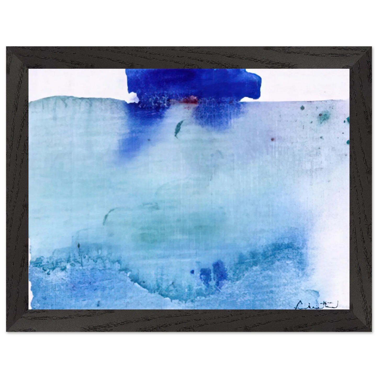 Helen Frankenthaler - Untitled - 1982 Wall art - 30x40 cm / 12x16 inches - Premium Wooden Framed Poster With Fine Art Paper - White frame