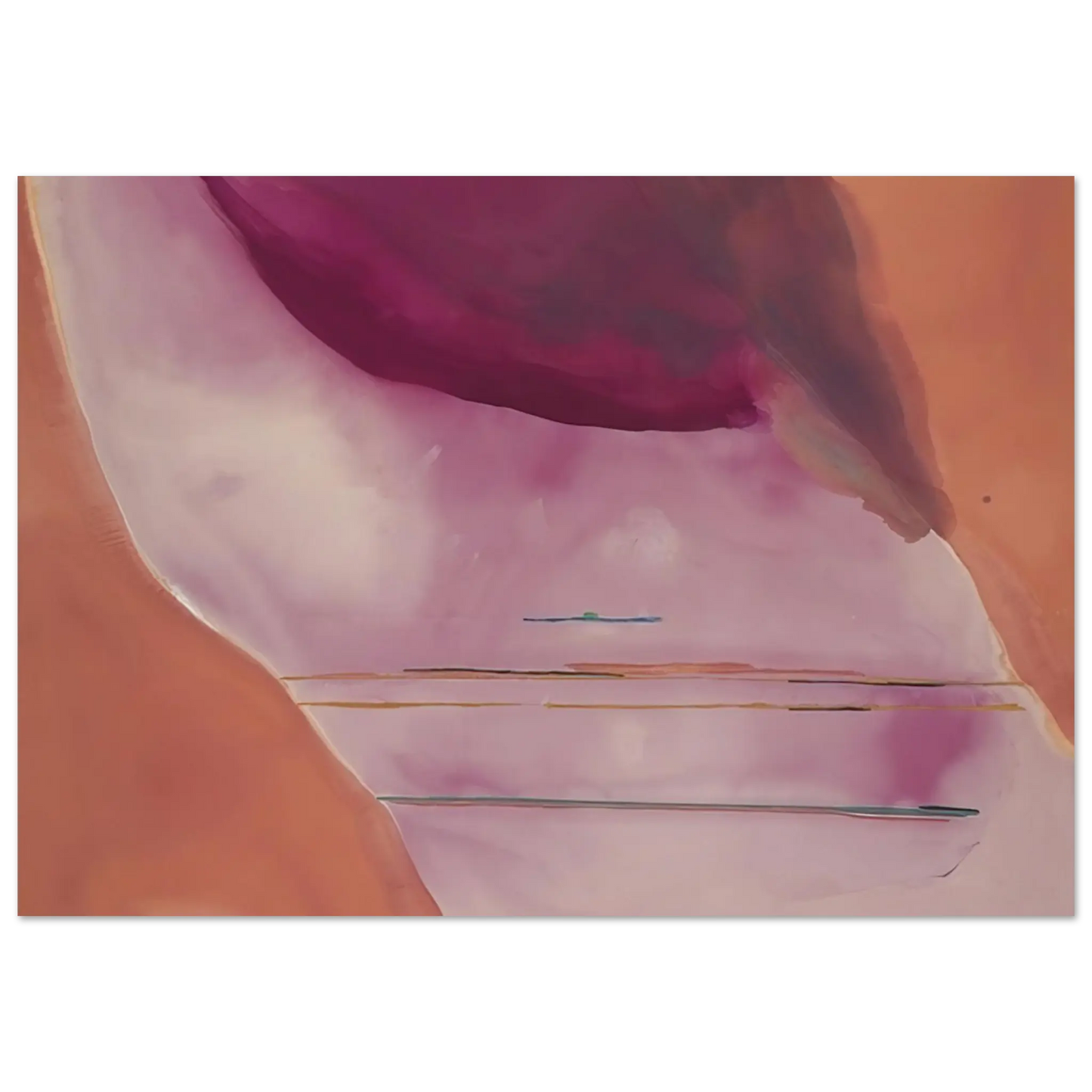 Helen Frankenthaler - Pendulum - 1972 Wall art - 21x29.7 cm / 8x12" - Fine Art Poster - -
