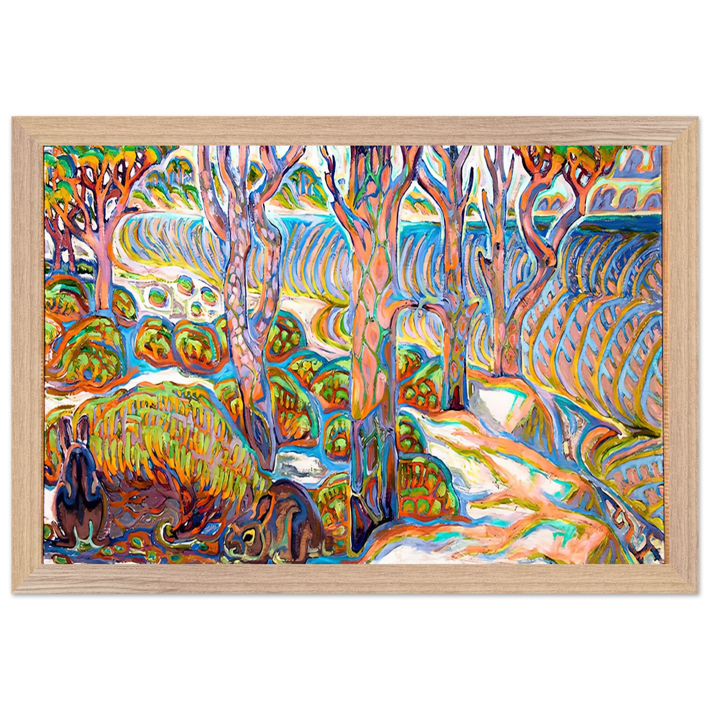 Walter Inglis Anderson - Walter Anderson Wall art - 70x100 cm / 28x40 inches - Premium Wooden Framed Poster With Fine Art Paper-canvas - White frame
