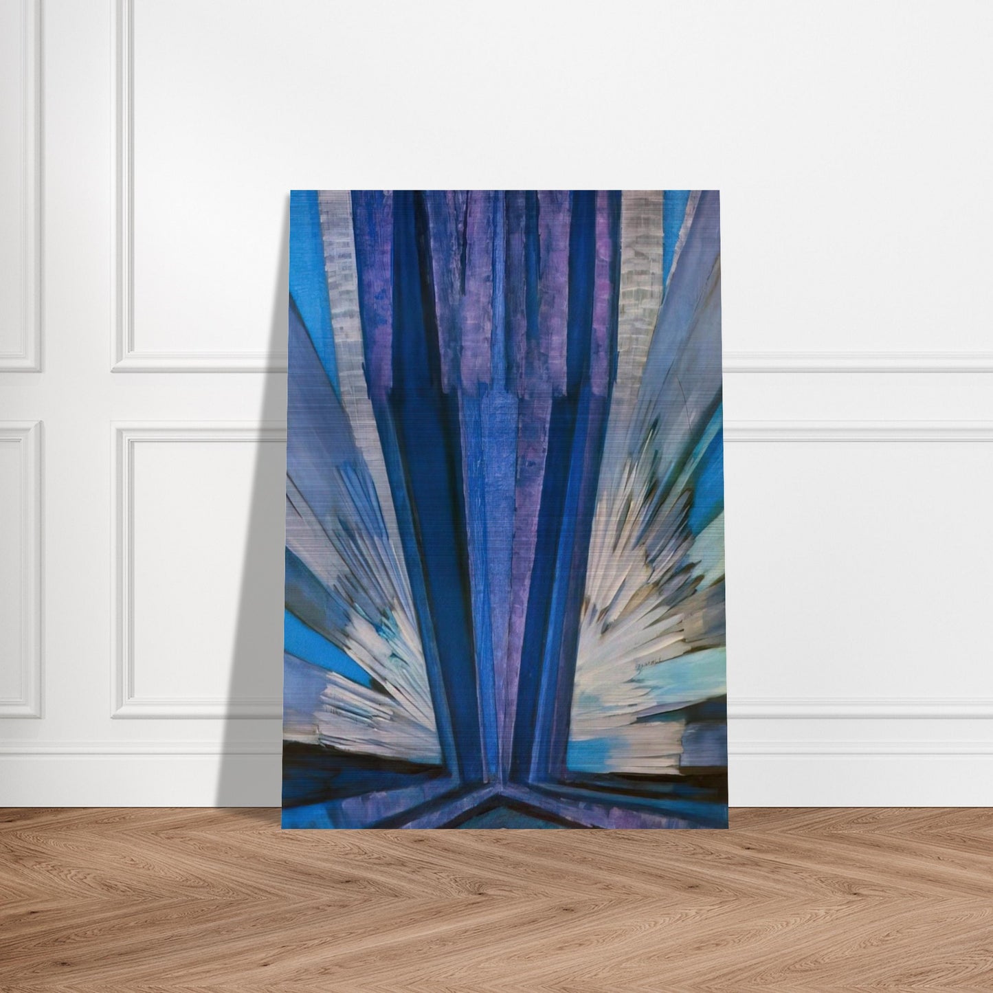 Blue - Frantisek Kupka Brushed Aluminum Print - 70x100 cm / 28x40 inches | Frantisek Kupka Aluminum Print | Frantisek Kupka Prints