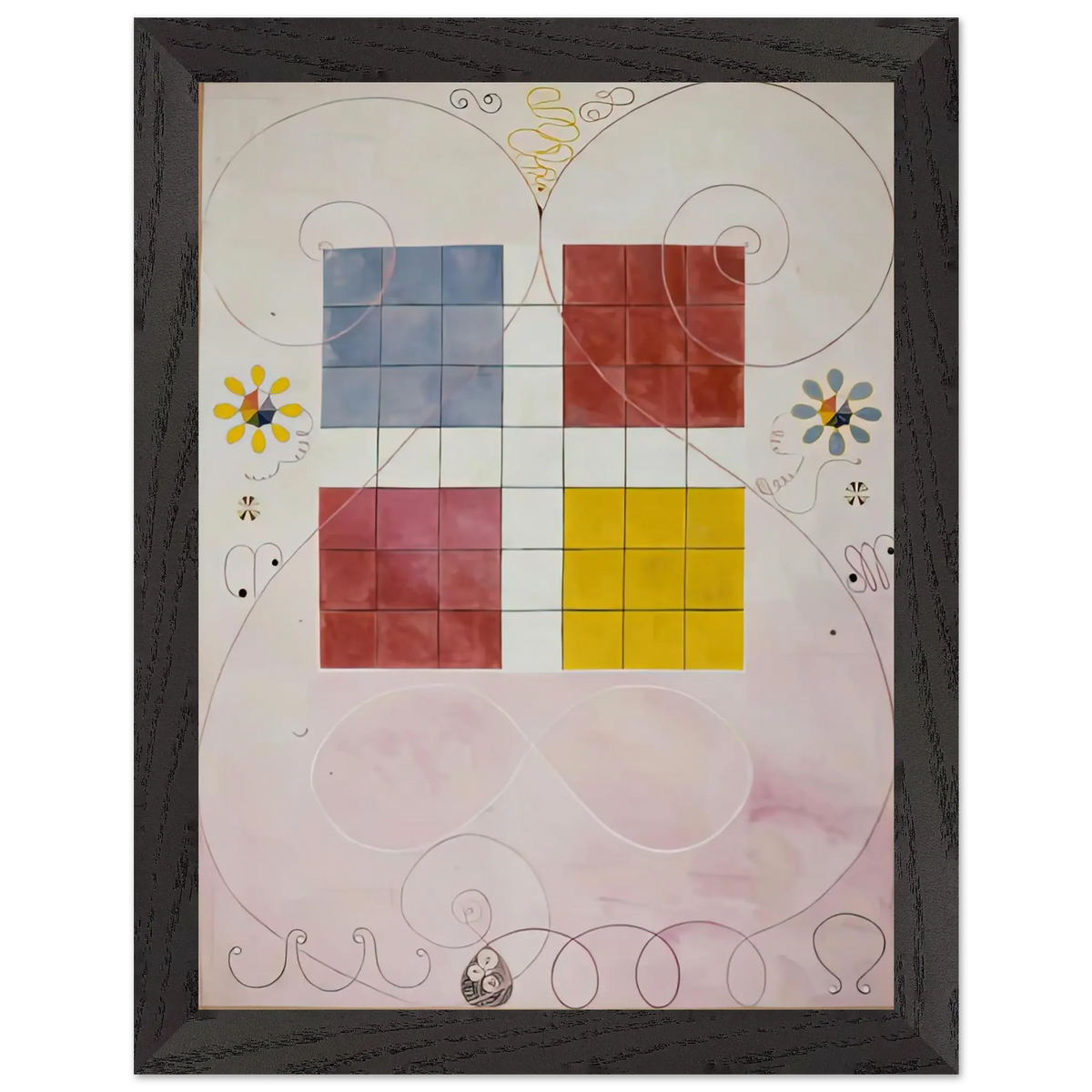 Hilma af Klint - DE TIO ST RSTA N 10 ALDERDOMEN 1907 Wall art - A1 (59.4 x 84.1  cm) - Fine Art Poster - -