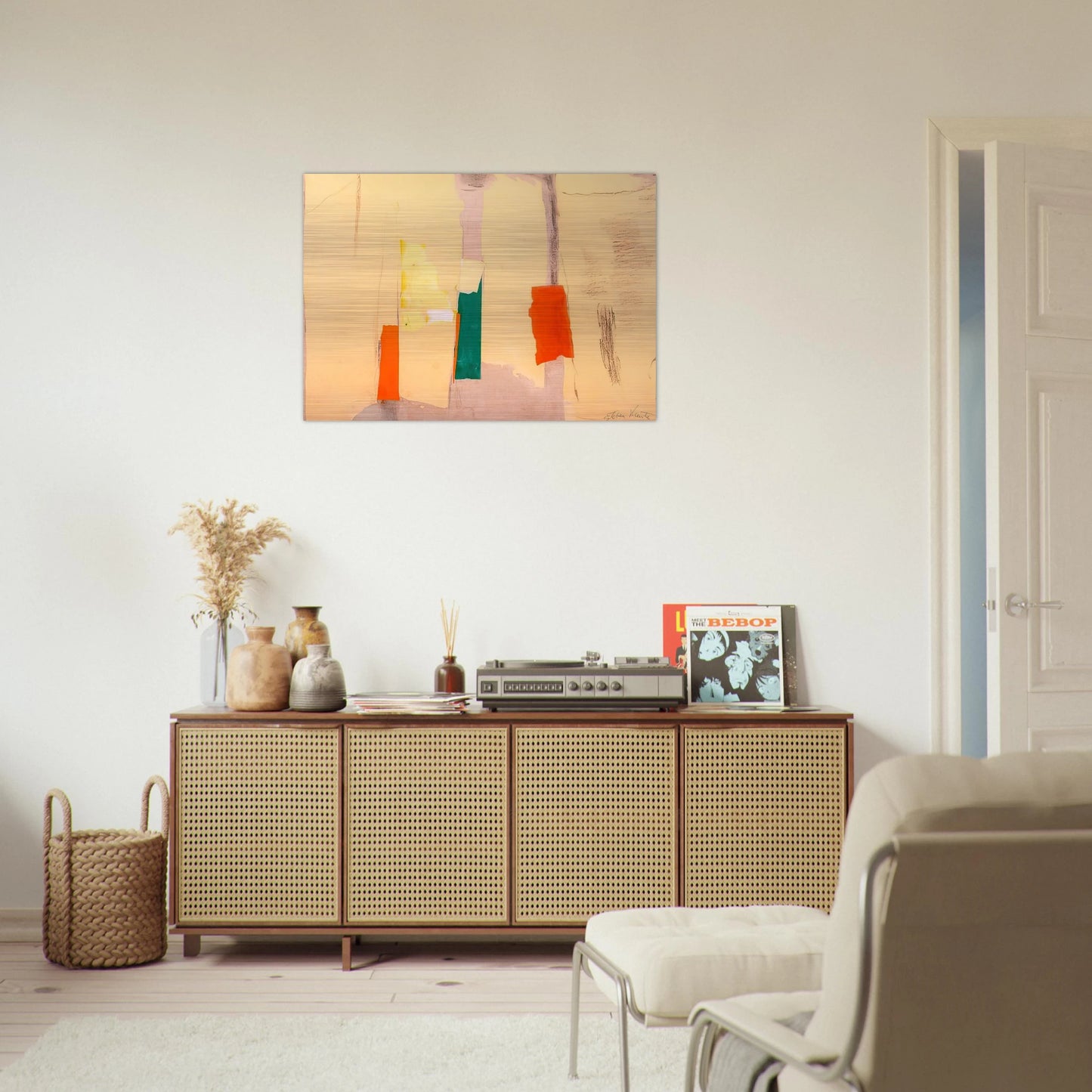 UNTITLED 1998 - Esteban Vicente Brushed Aluminum Print - 70x100 cm / 28x40 inches | Esteban Vicente Aluminum Print | Esteban Vicente Prints