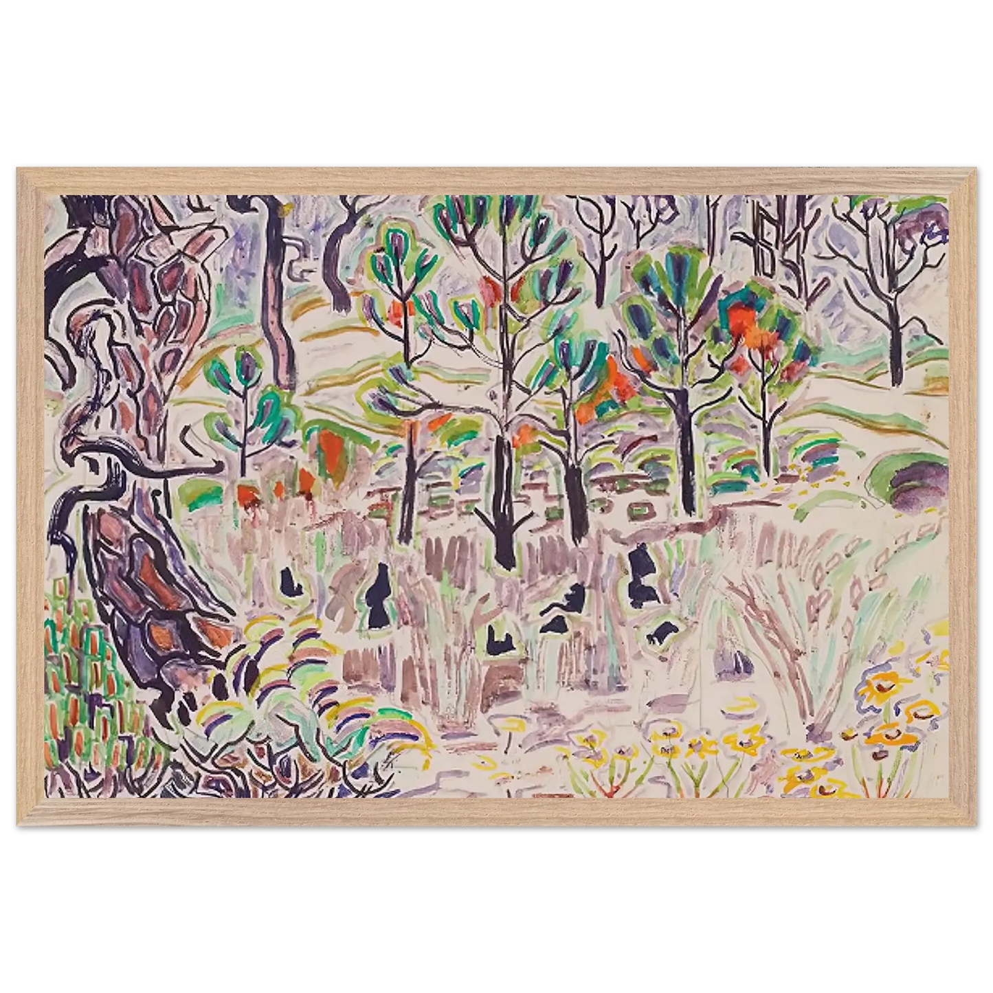 Walter Inglis Anderson - Walter Anderson Wall art - 70x100 cm / 28x40 Inches - Premium Wooden Framed Poster With Fine Art Paper - Wood frame