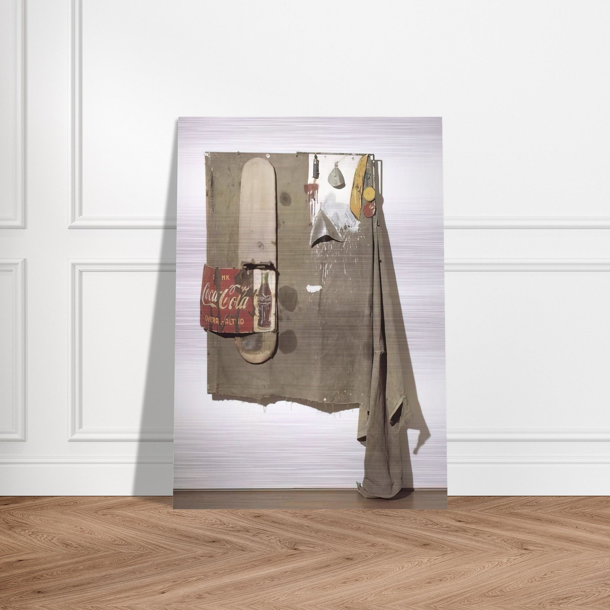 DYLABY 1962 - Robert Rauschenberg Brushed Aluminum Print - 70x100 cm / 28x40 inches | Robert Rauschenberg Aluminum Print | Robert Rauschenberg Prints