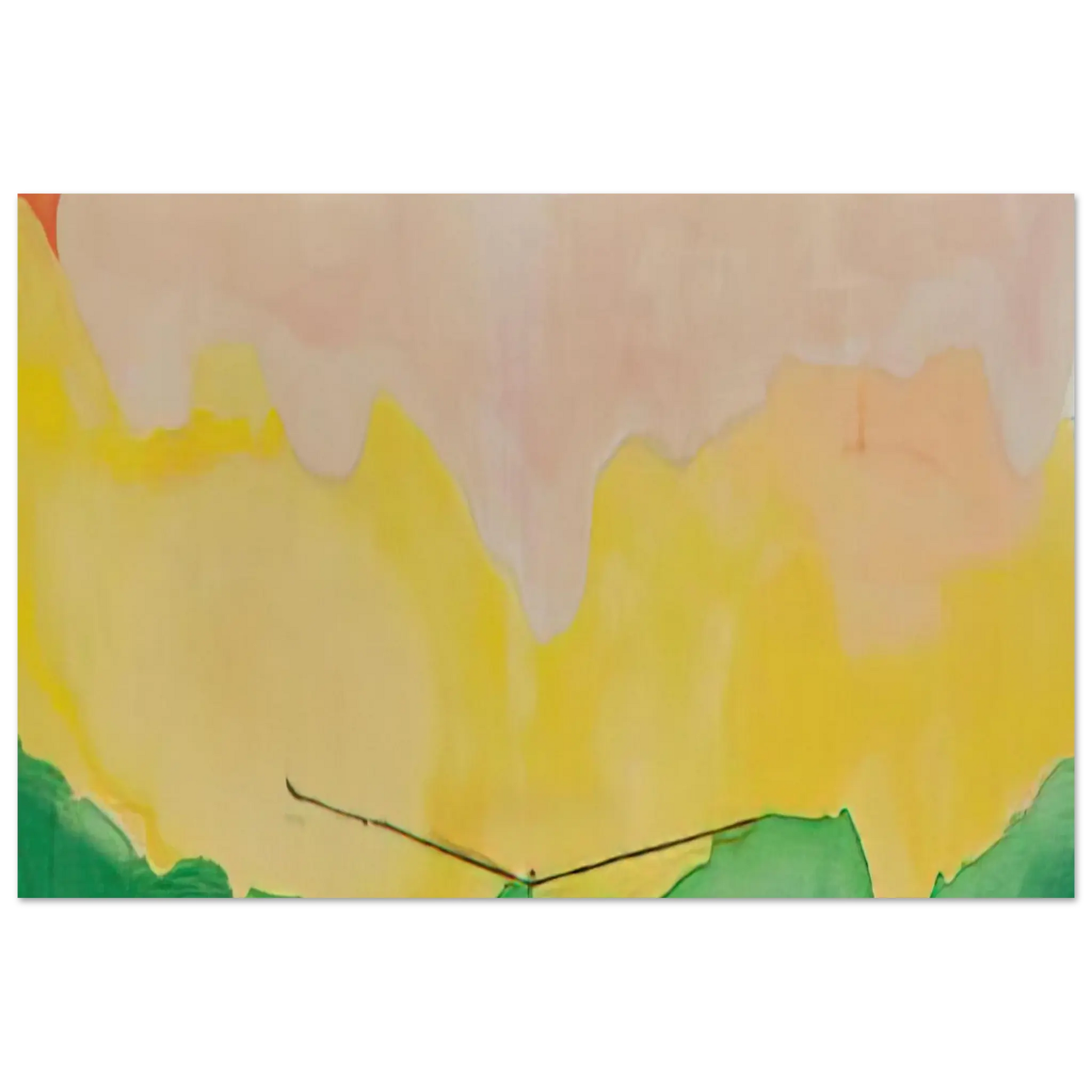Helen Frankenthaler - Boulevard - 1973 Wall art - A2 (42 x 59.4  cm) - Premium Wooden Framed Poster With Fine Art Paper - Black frame
