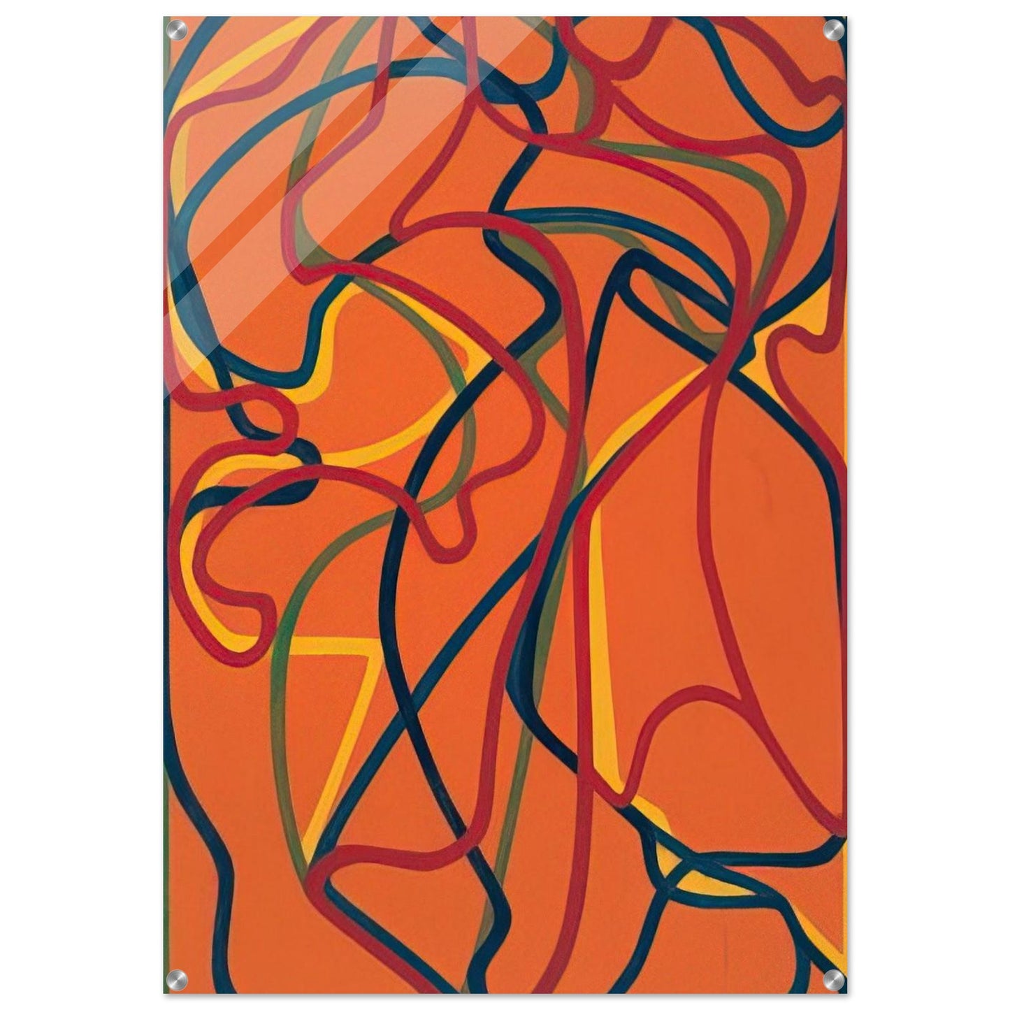 6 Red Rock 1 - 2002 - Brice Marden Acrylic Print - 70x100 cm / 28x40″ inches | Brice Marden Wall Art | Brice Marden Prints