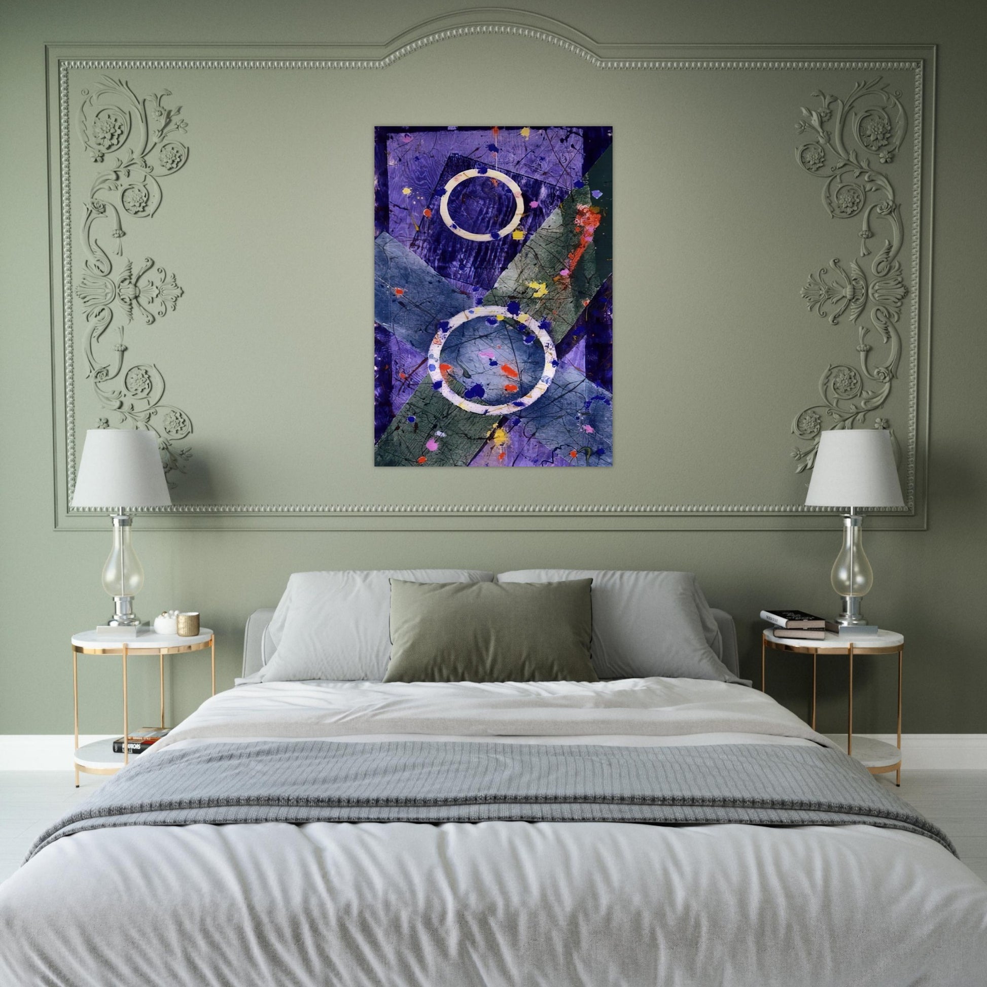 Decent - Sam Francis Brushed Aluminum Print - 70x100 cm / 28x40 inches | Sam Francis Aluminum Print | Sam Francis Prints