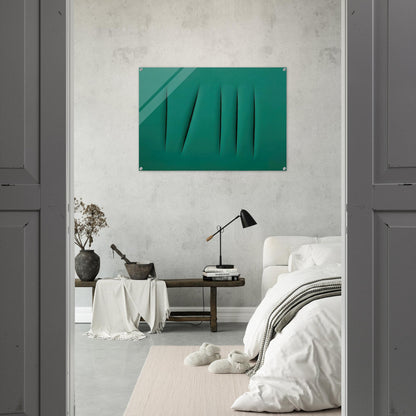 Concept Spatial - Lucio Fontana Acrylic Print - 70x100 cm / 28x40″ inches | Lucio Fontana Wall Art | Lucio Fontana Prints