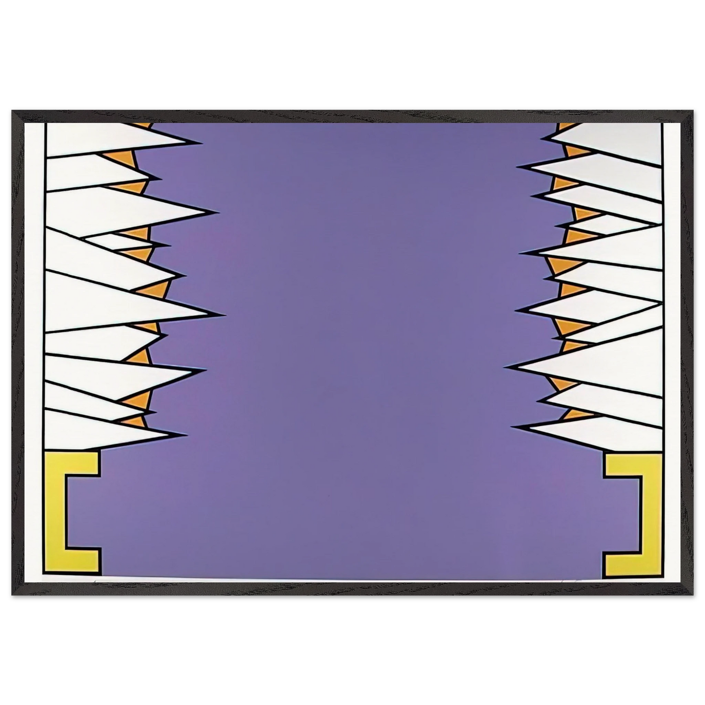Over the Rainbow - 1978 - Nicholas Krushenick 70x100 cm / 28x40 inches Framed Art Print – Black Wooden Frame